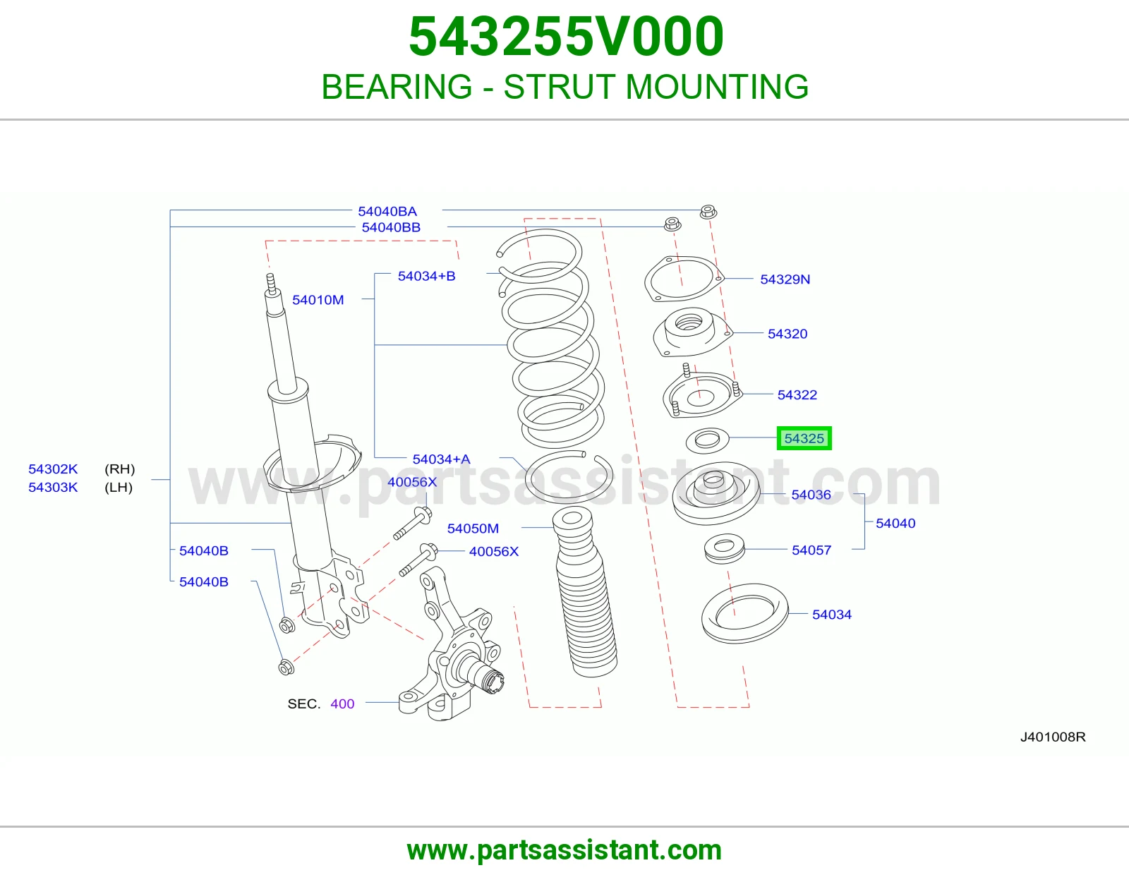 BEARING - STRUT MOUNTING