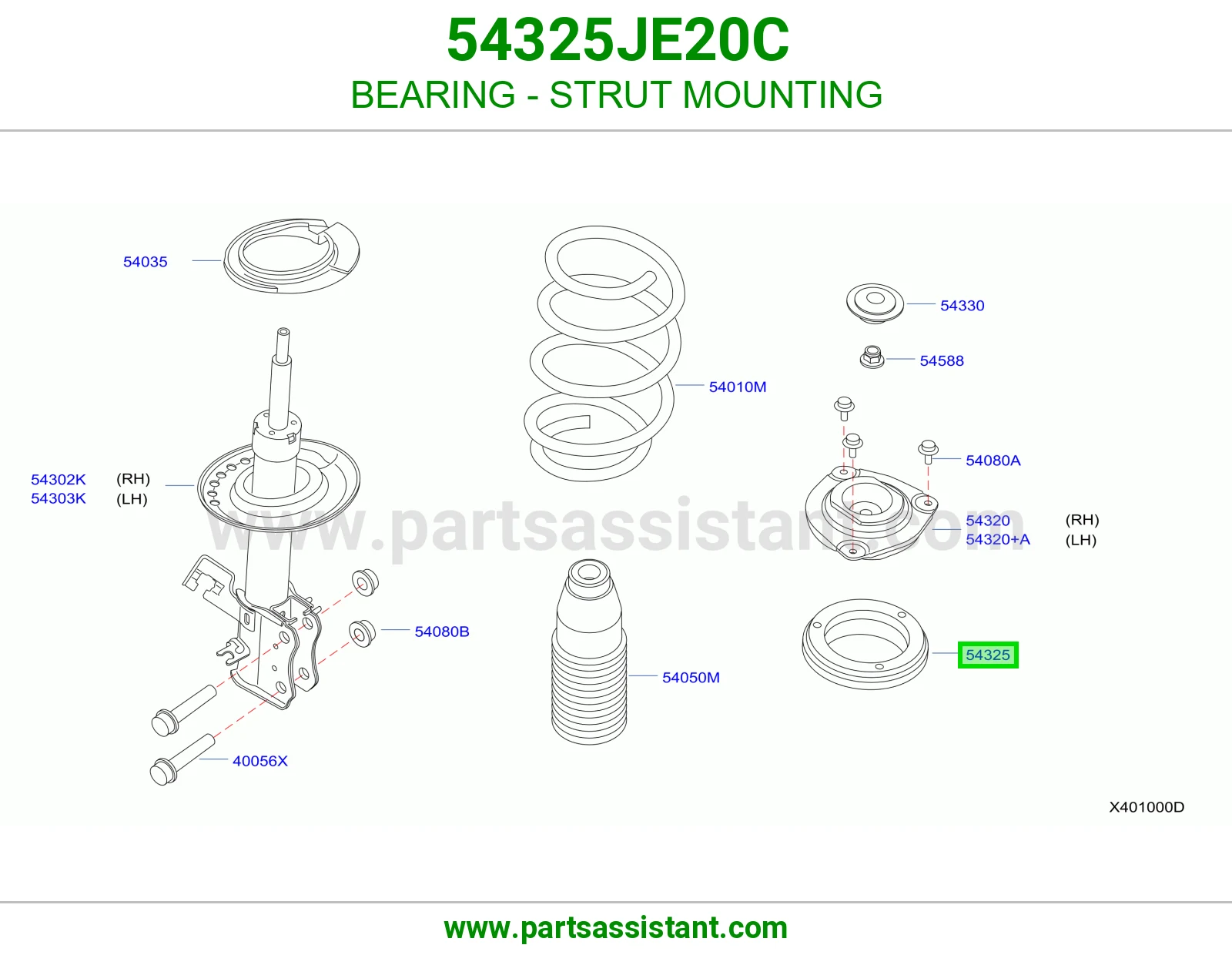 BEARING - STRUT MOUNTING