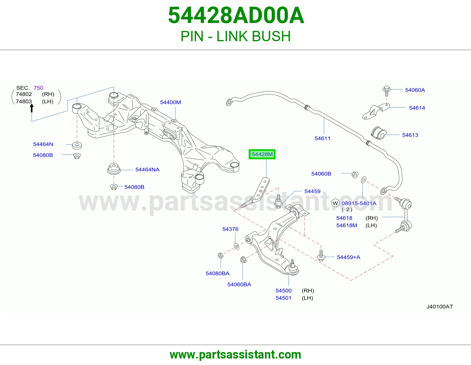 PIN - LINK BUSH