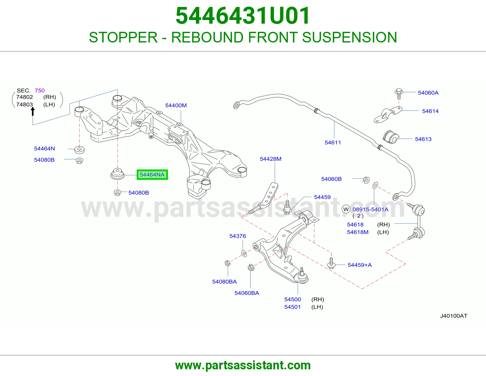 STOPPER - REBOUND FRONT SUSPENSION