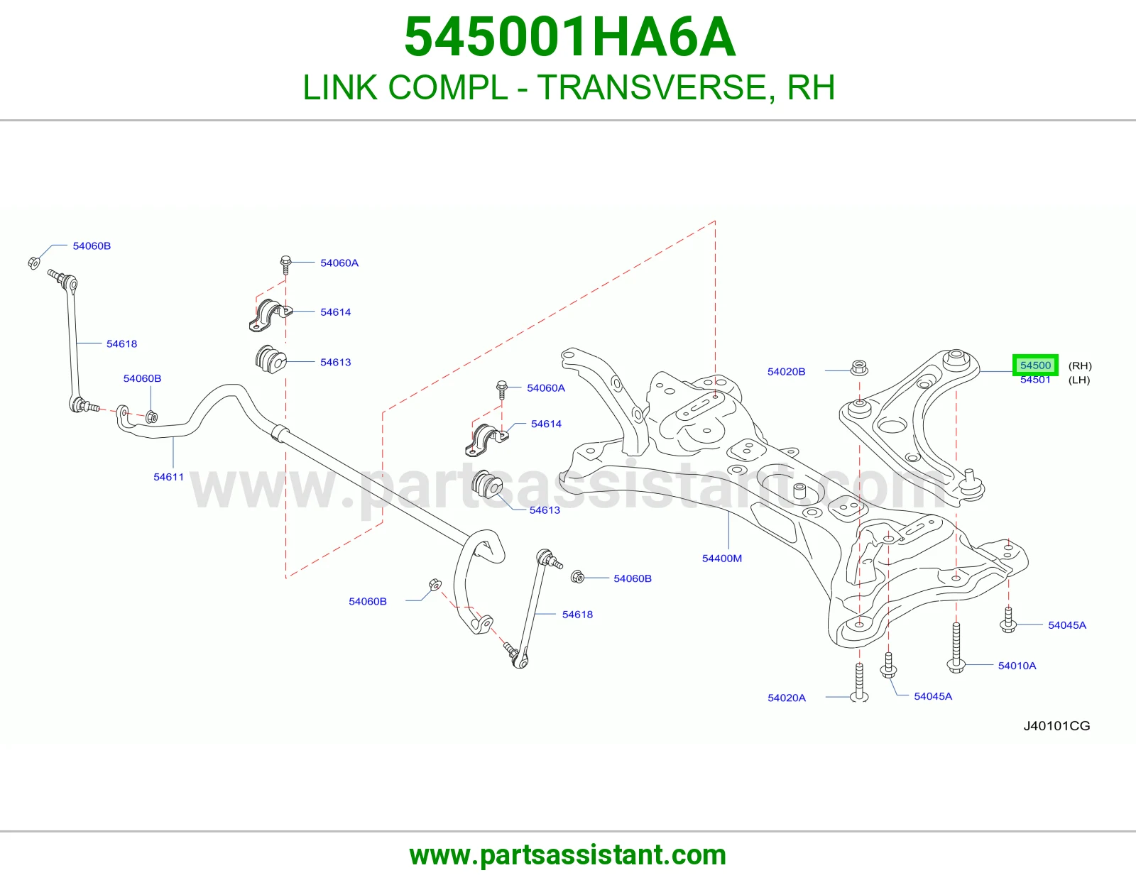 LINK COMPL - TRANSVERSE, RH