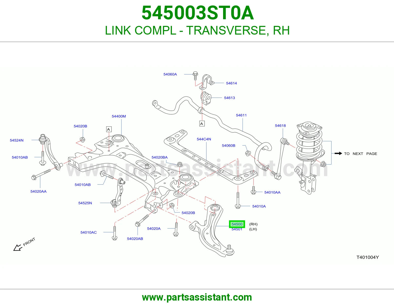 LINK COMPL - TRANSVERSE, RH