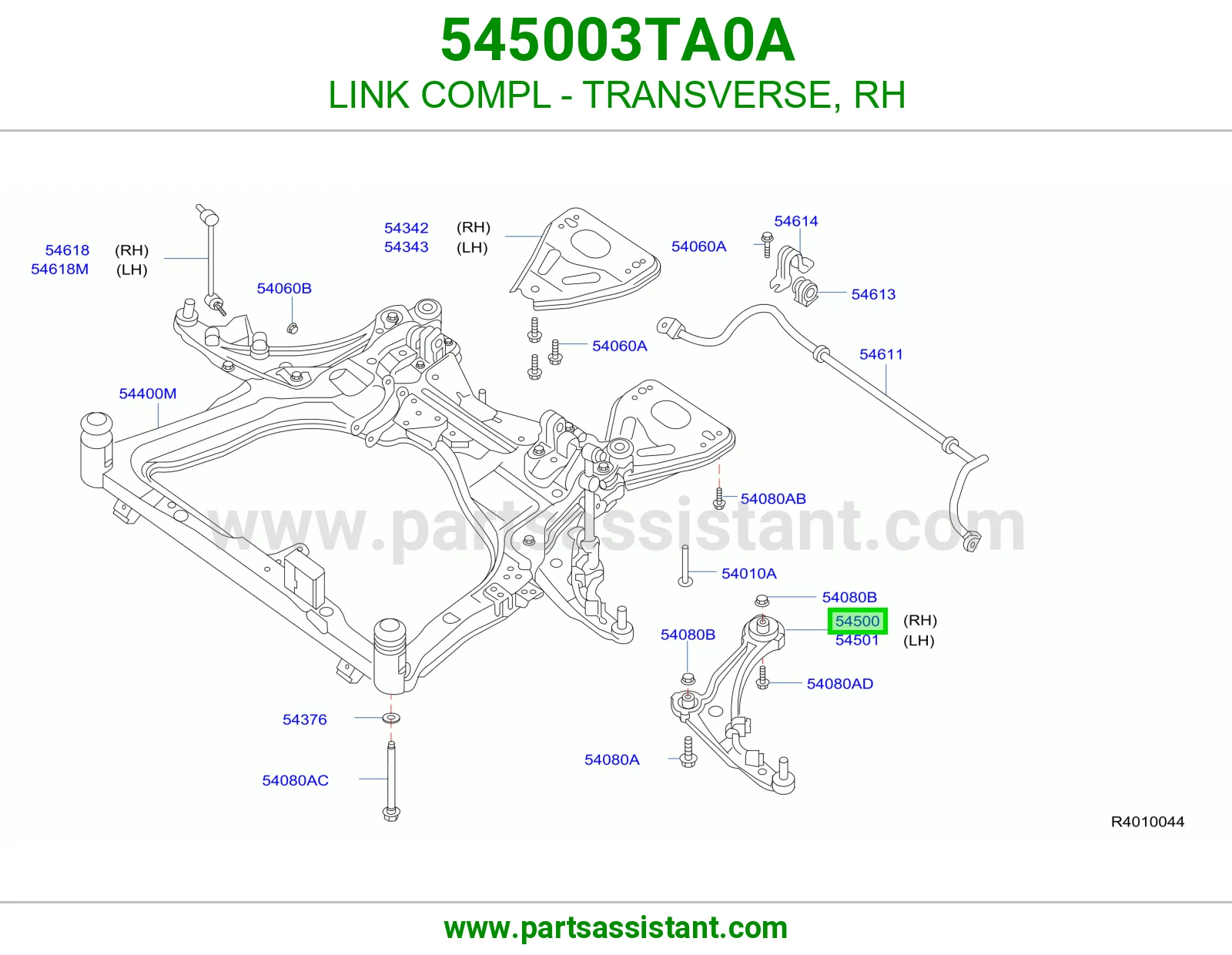 LINK COMPL - TRANSVERSE, RH