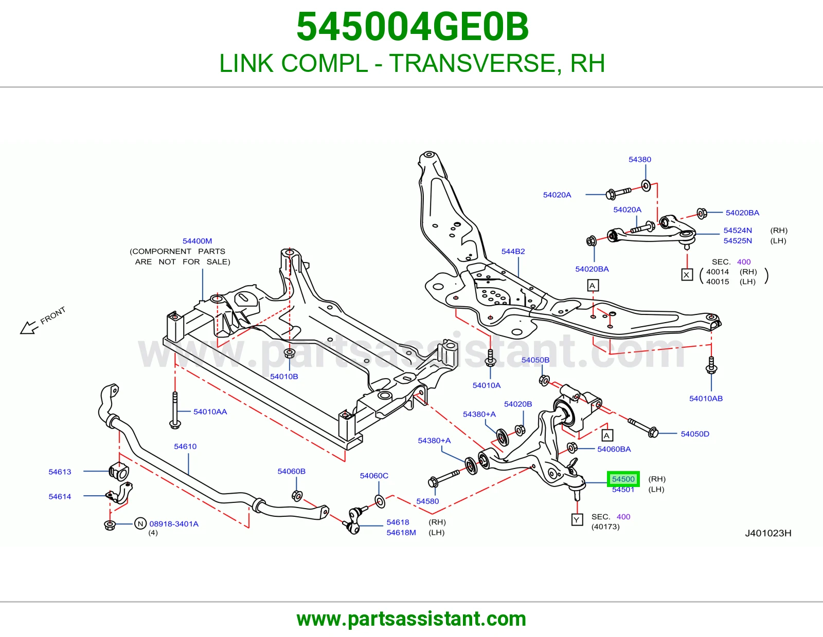 LINK COMPL - TRANSVERSE, RH