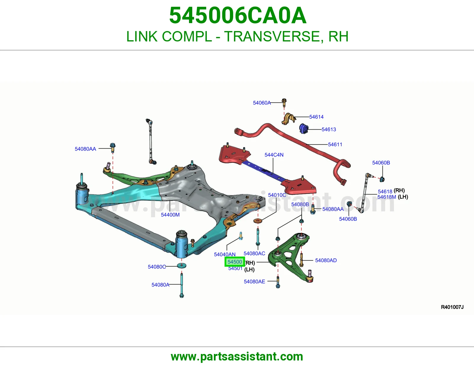LINK COMPL - TRANSVERSE, RH