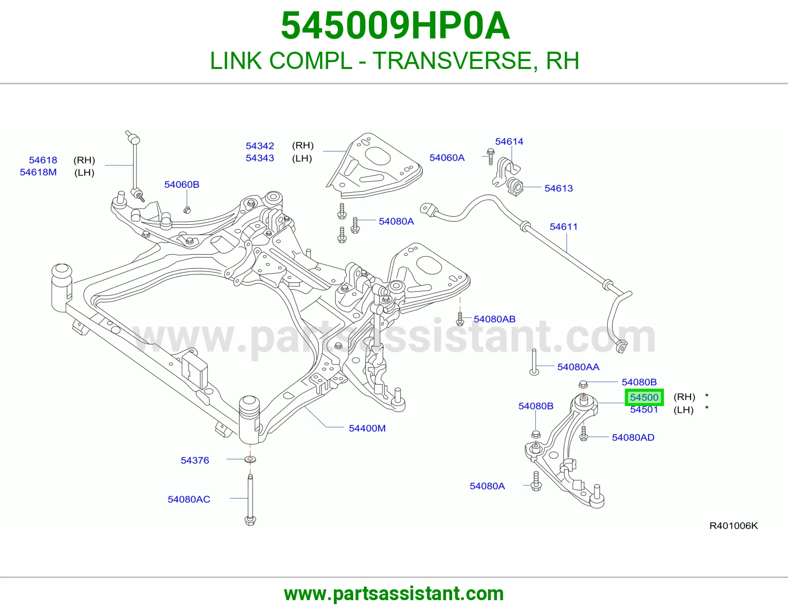 LINK COMPL - TRANSVERSE, RH