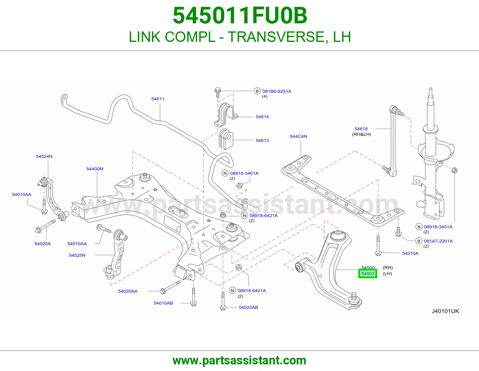 LINK COMPL - TRANSVERSE, LH