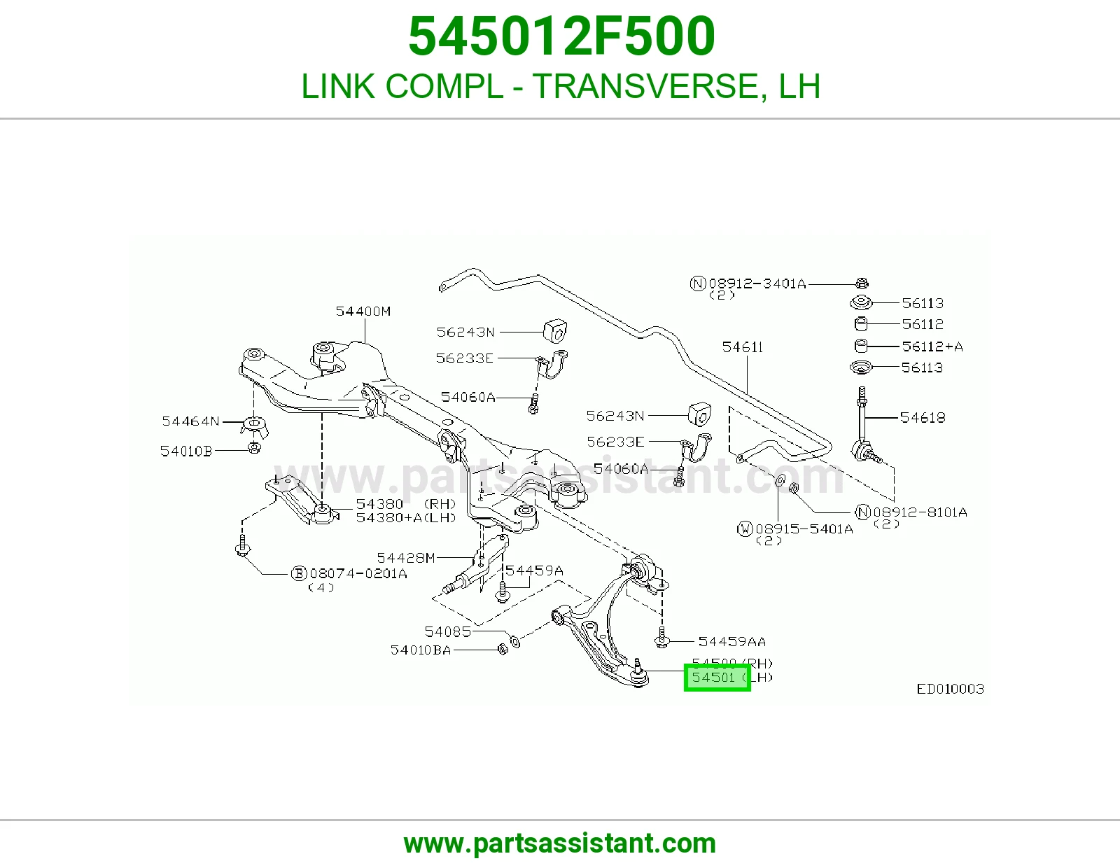 LINK COMPL - TRANSVERSE, LH