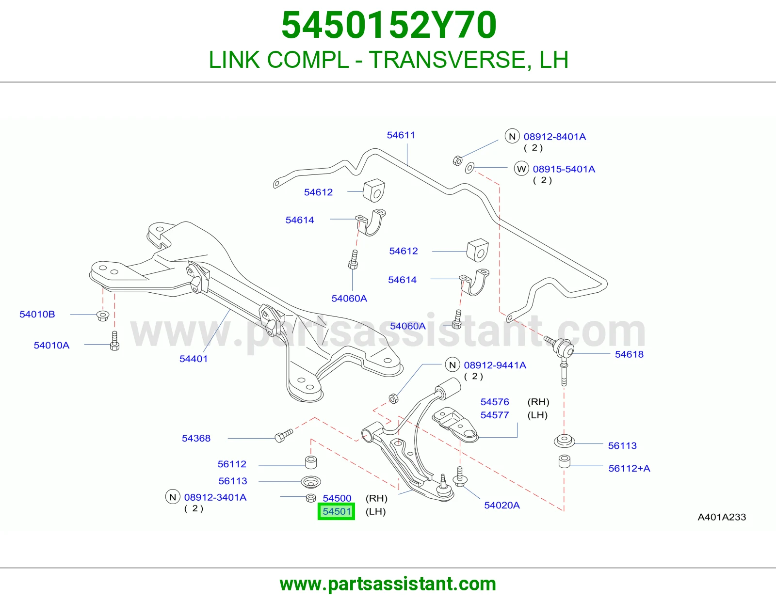 LINK COMPL - TRANSVERSE, LH