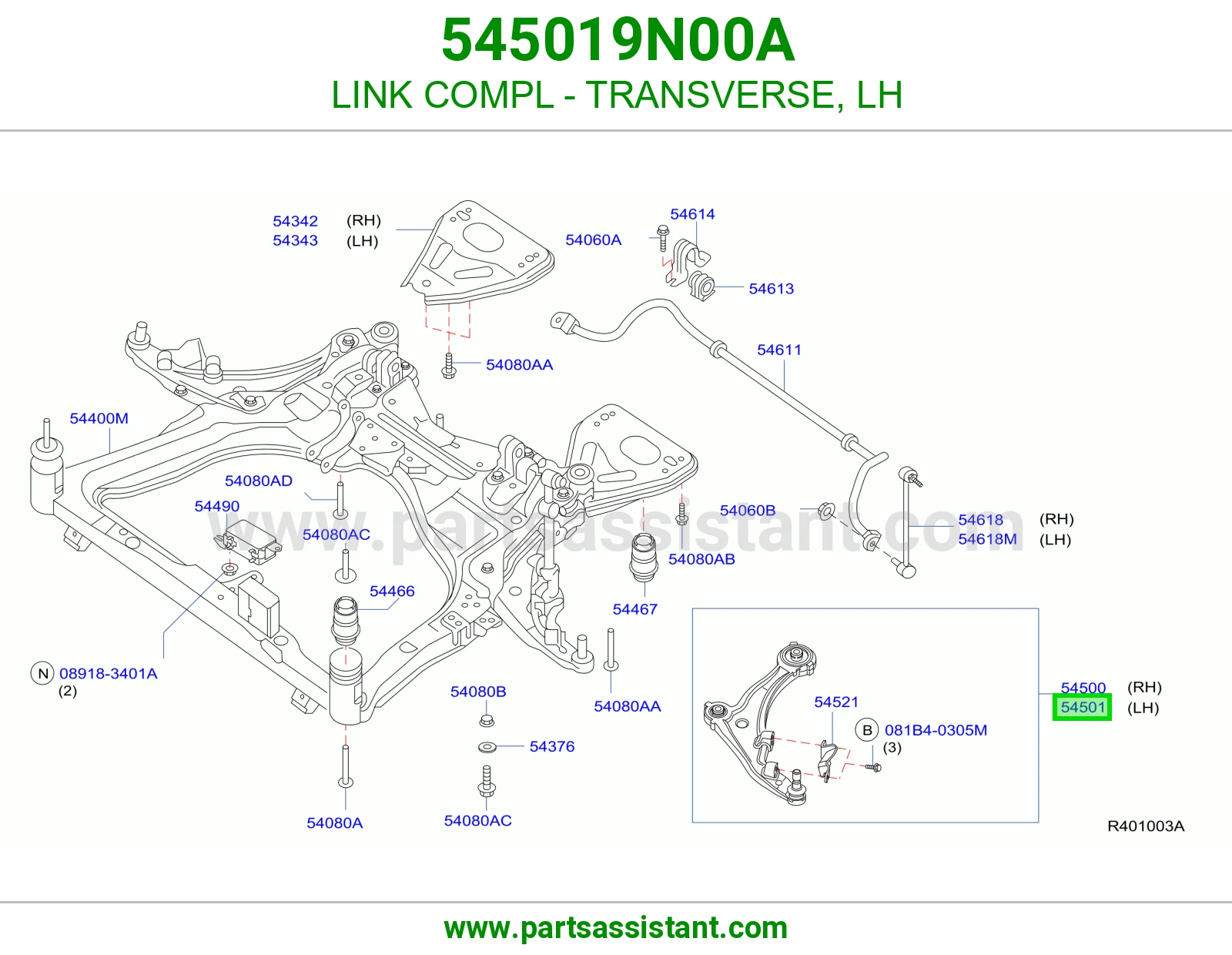 LINK COMPL - TRANSVERSE, LH
