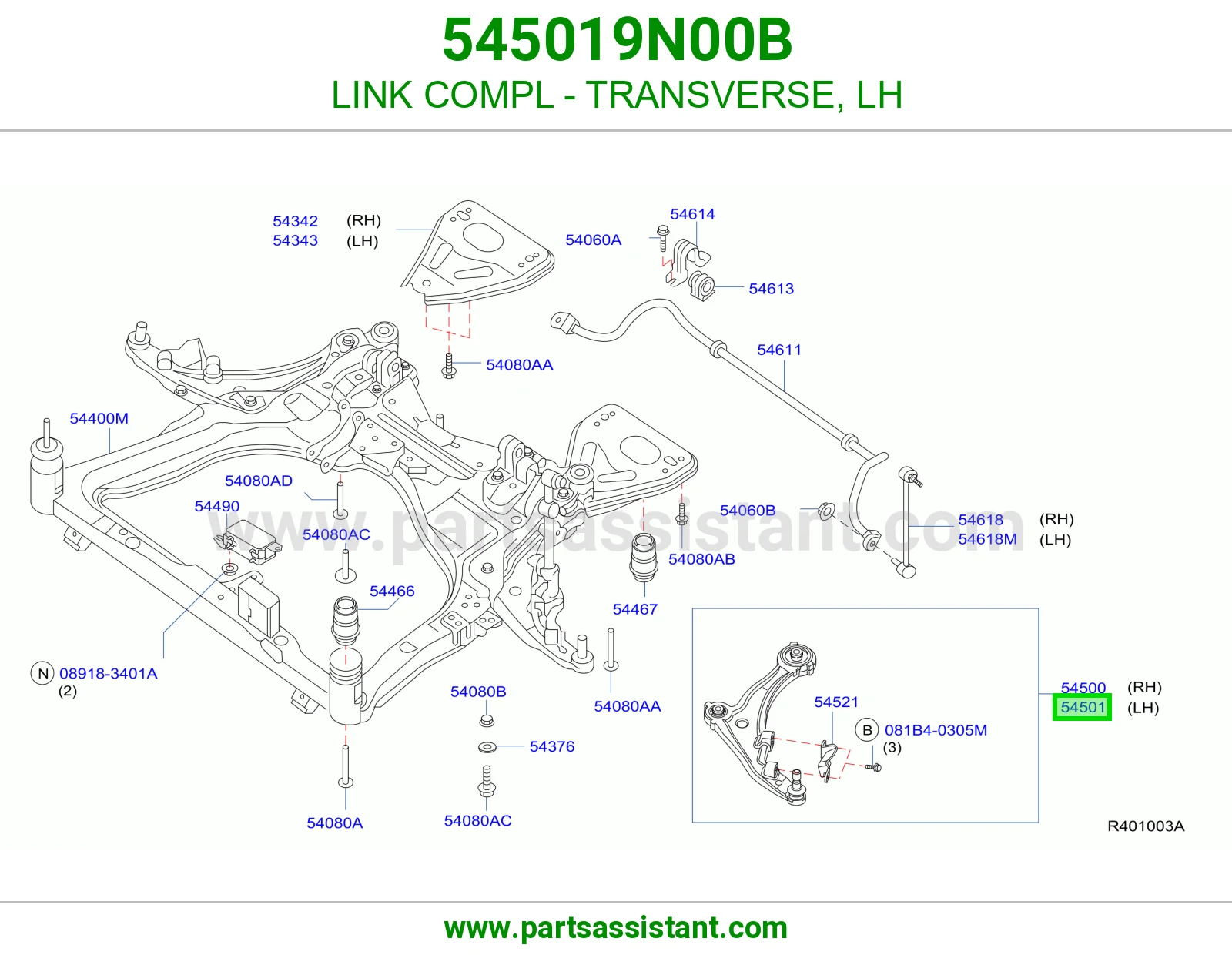 LINK COMPL - TRANSVERSE, LH