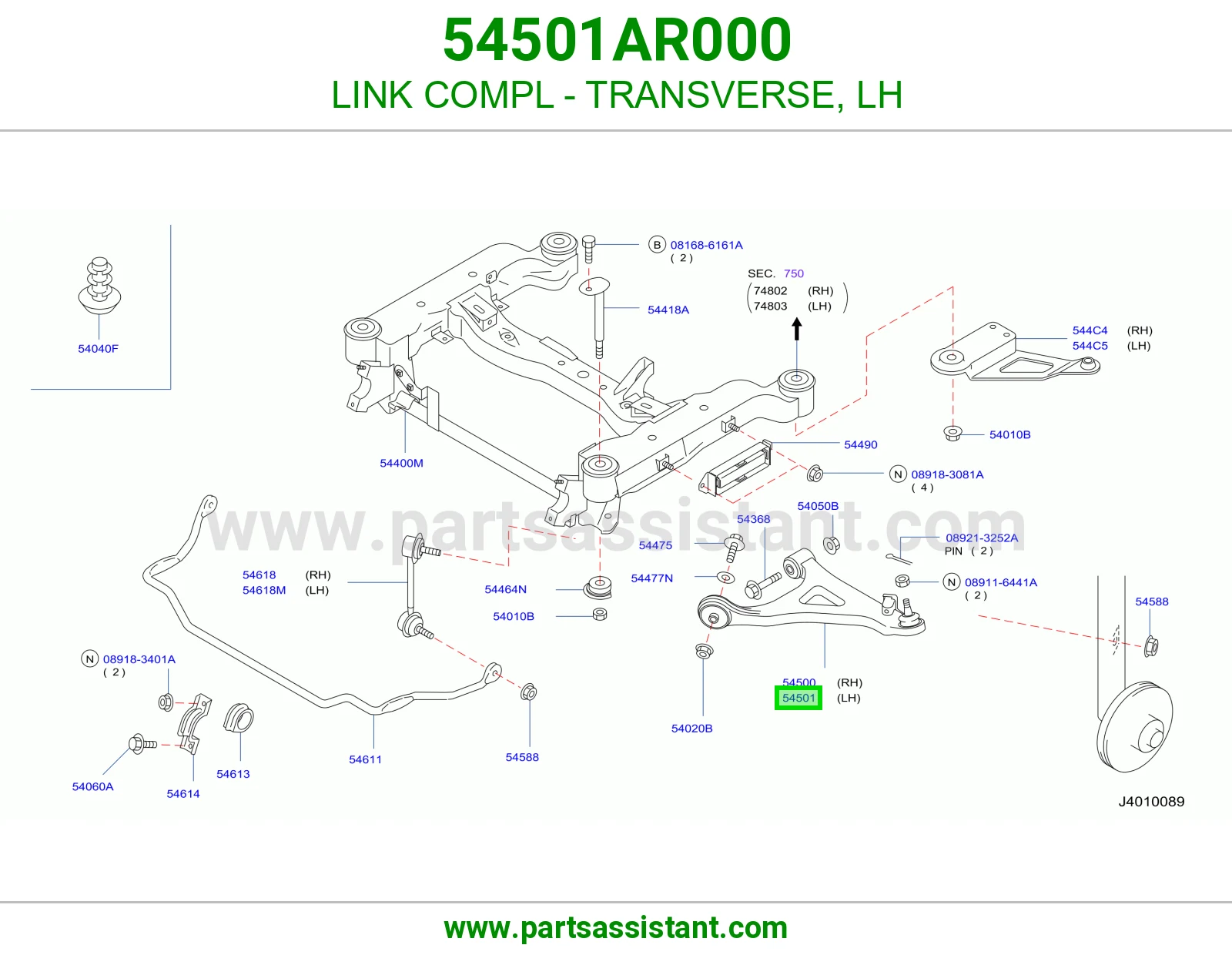 LINK COMPL - TRANSVERSE, LH