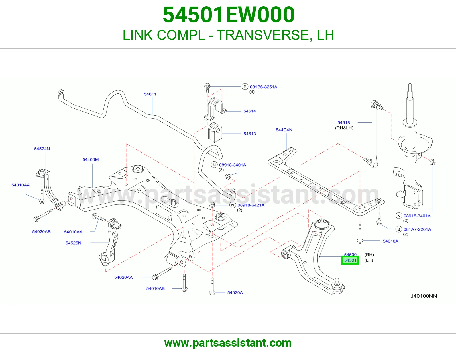LINK COMPL - TRANSVERSE, LH