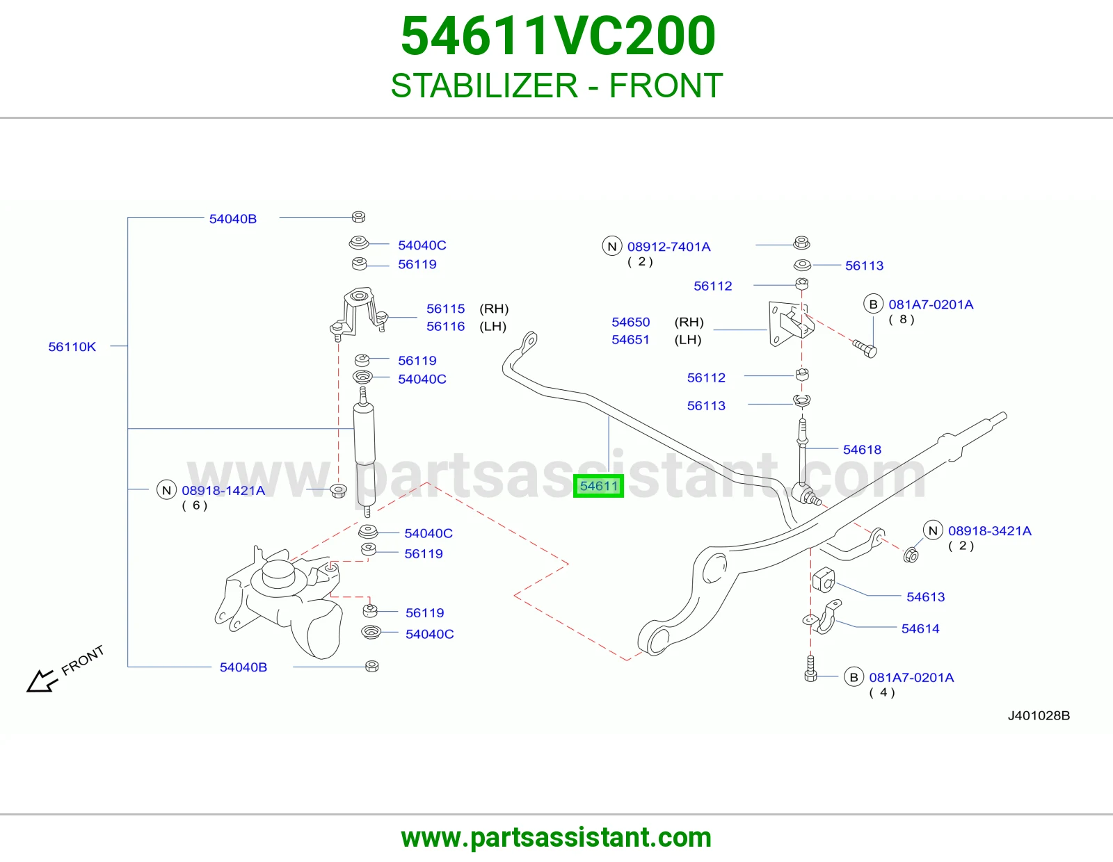 STABILIZER - FRONT