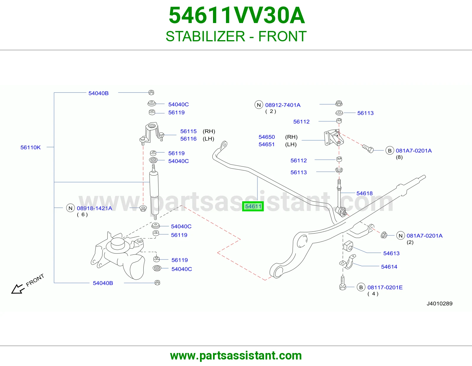 STABILIZER - FRONT