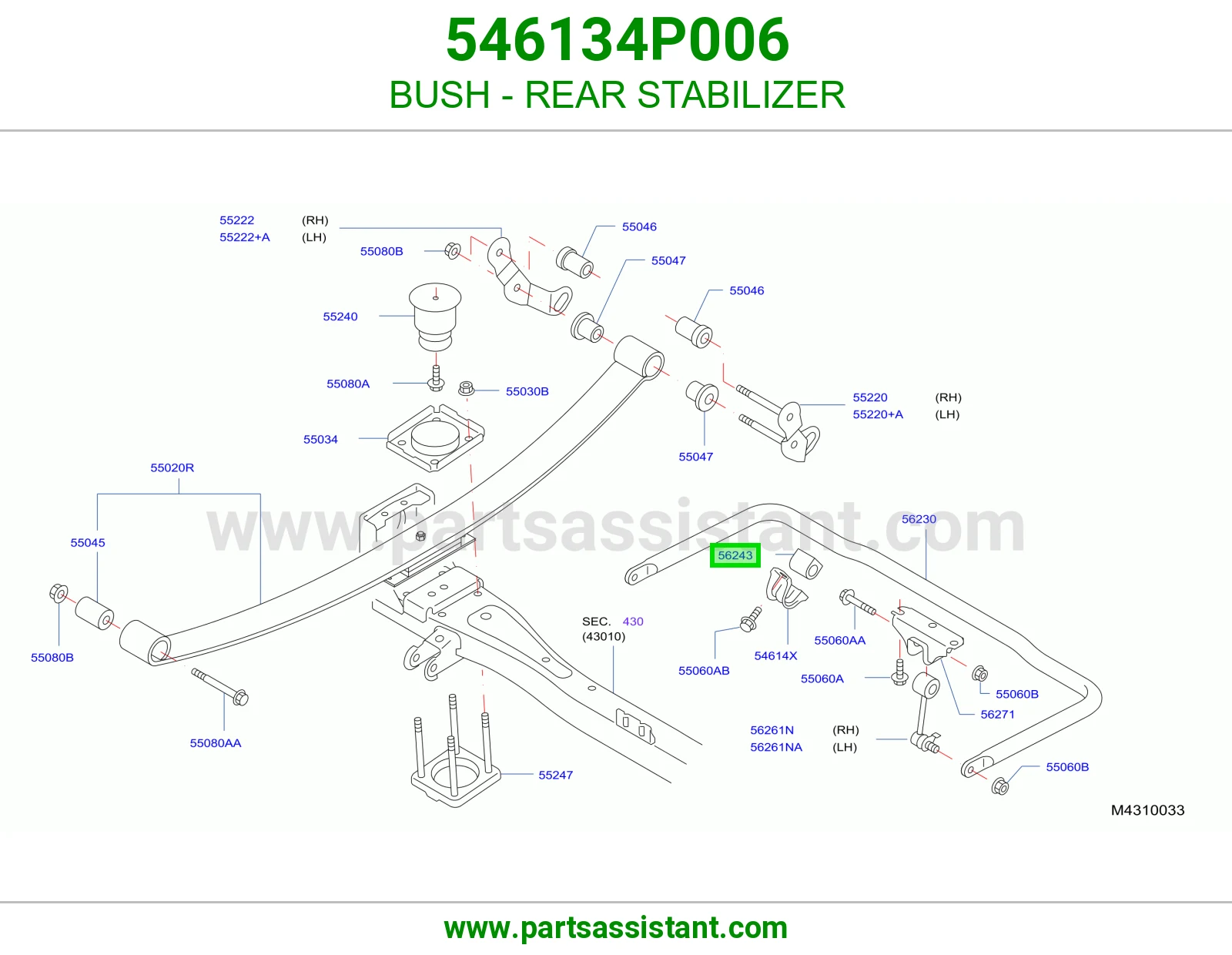 BUSH - REAR STABILIZER