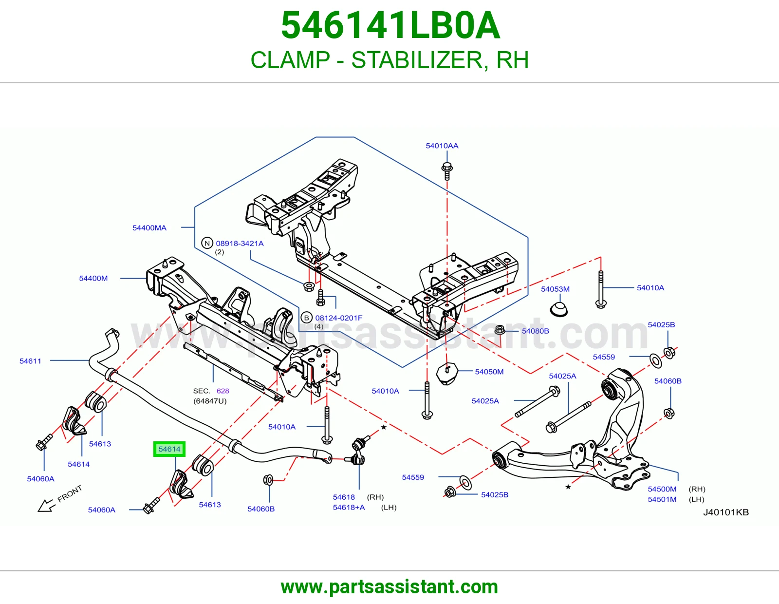 CLAMP - STABILIZER, RH