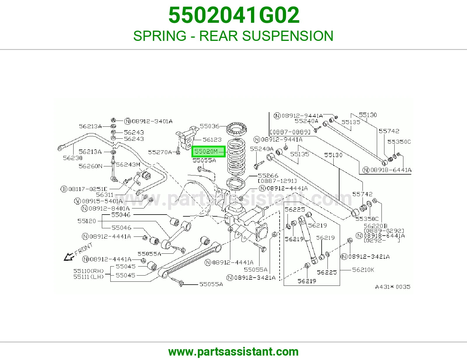 SPRING - REAR SUSPENSION