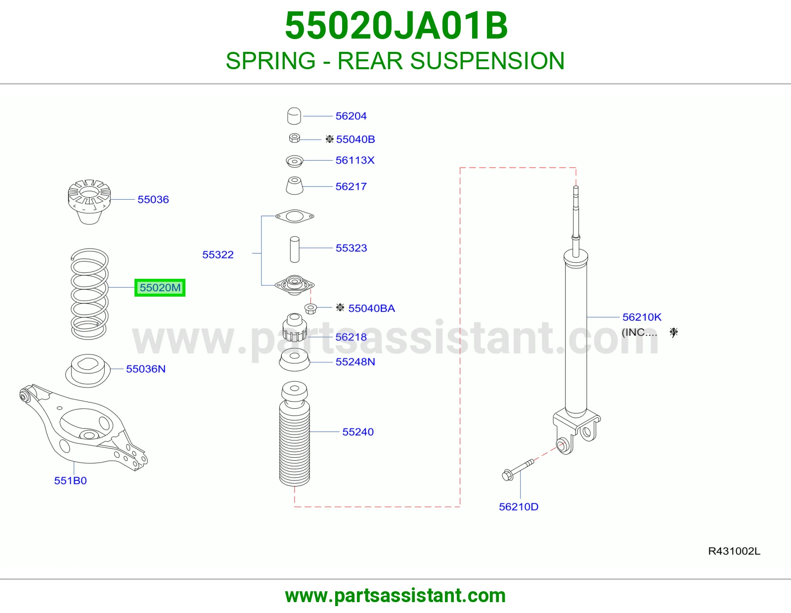 SPRING - REAR SUSPENSION