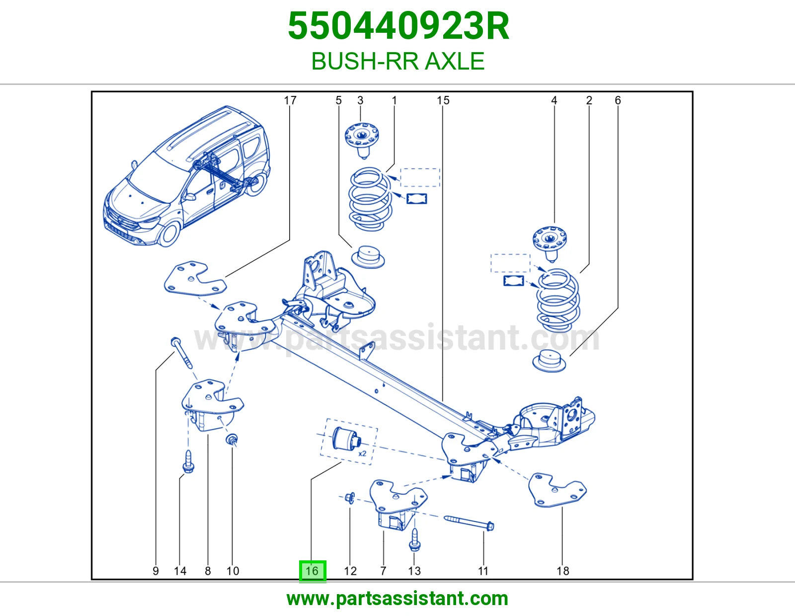 BUSH-RR AXLE