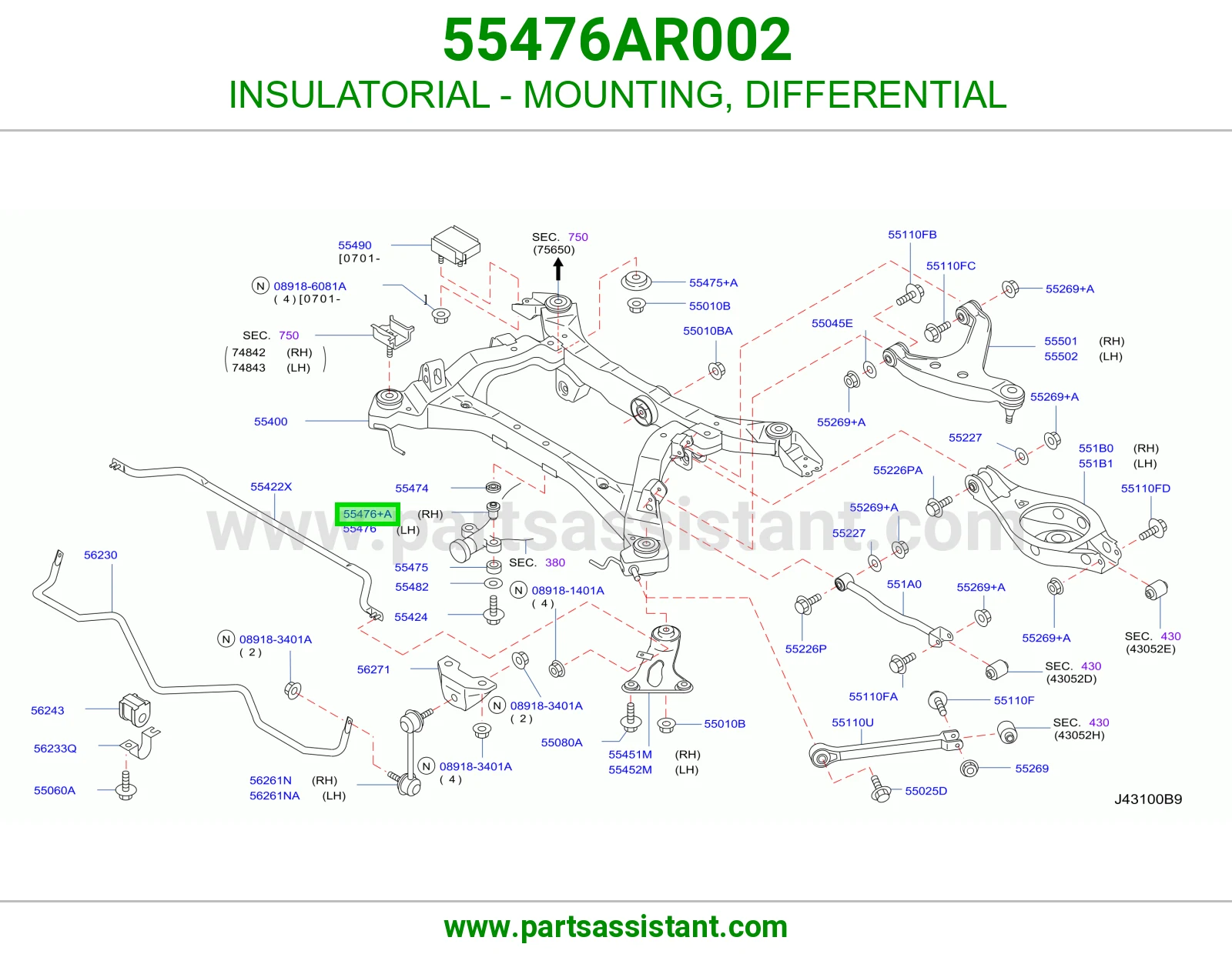 INSULATORIAL - MOUNTING, DIFFERENTIAL