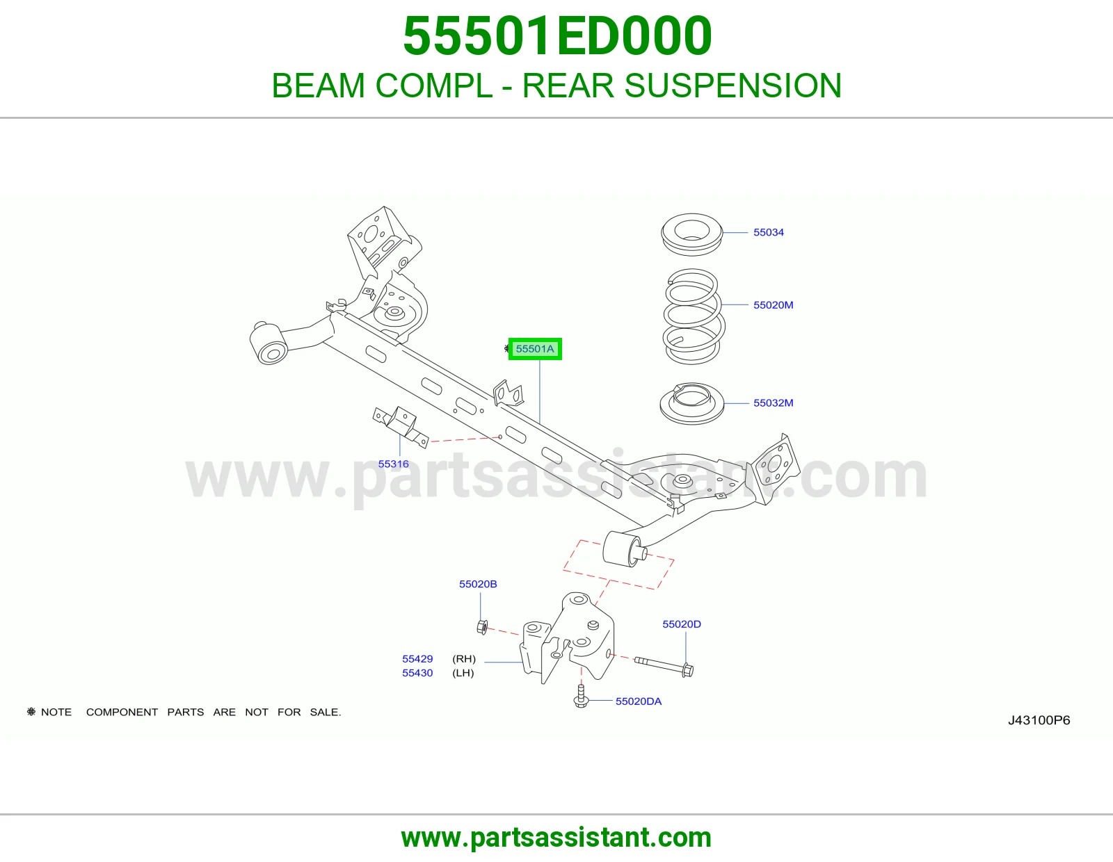 BEAM COMPL - REAR SUSPENSION