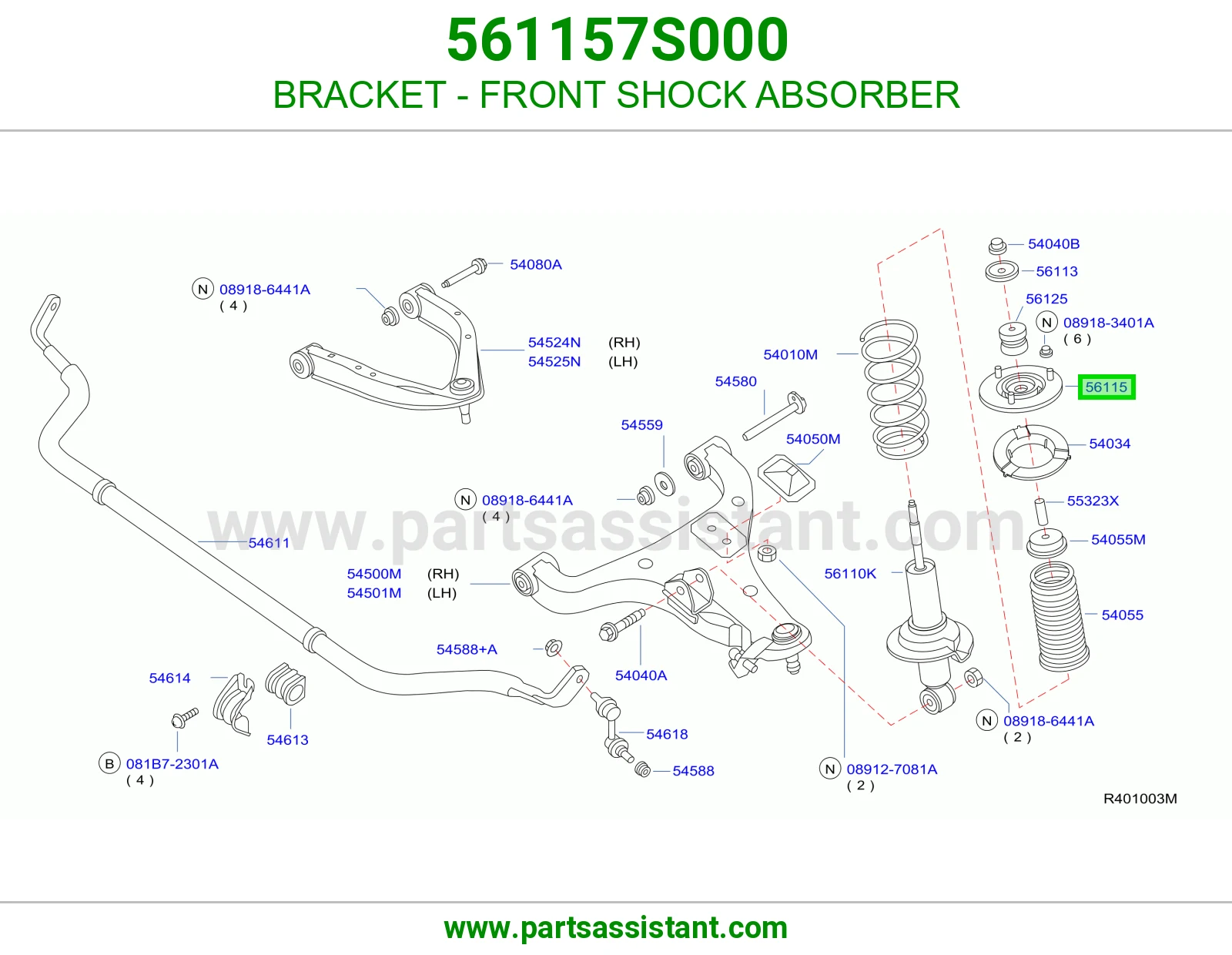 BRACKET - FRONT SHOCK ABSORBER