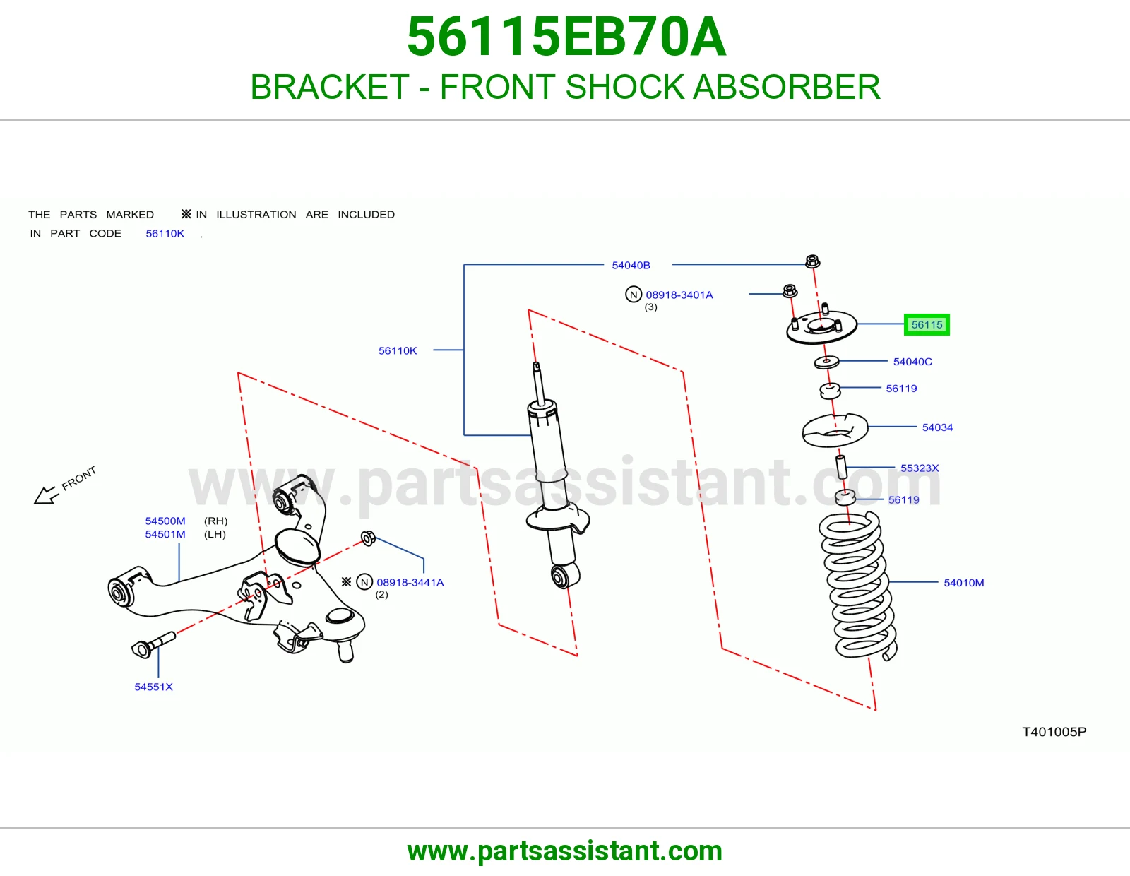 BRACKET - FRONT SHOCK ABSORBER