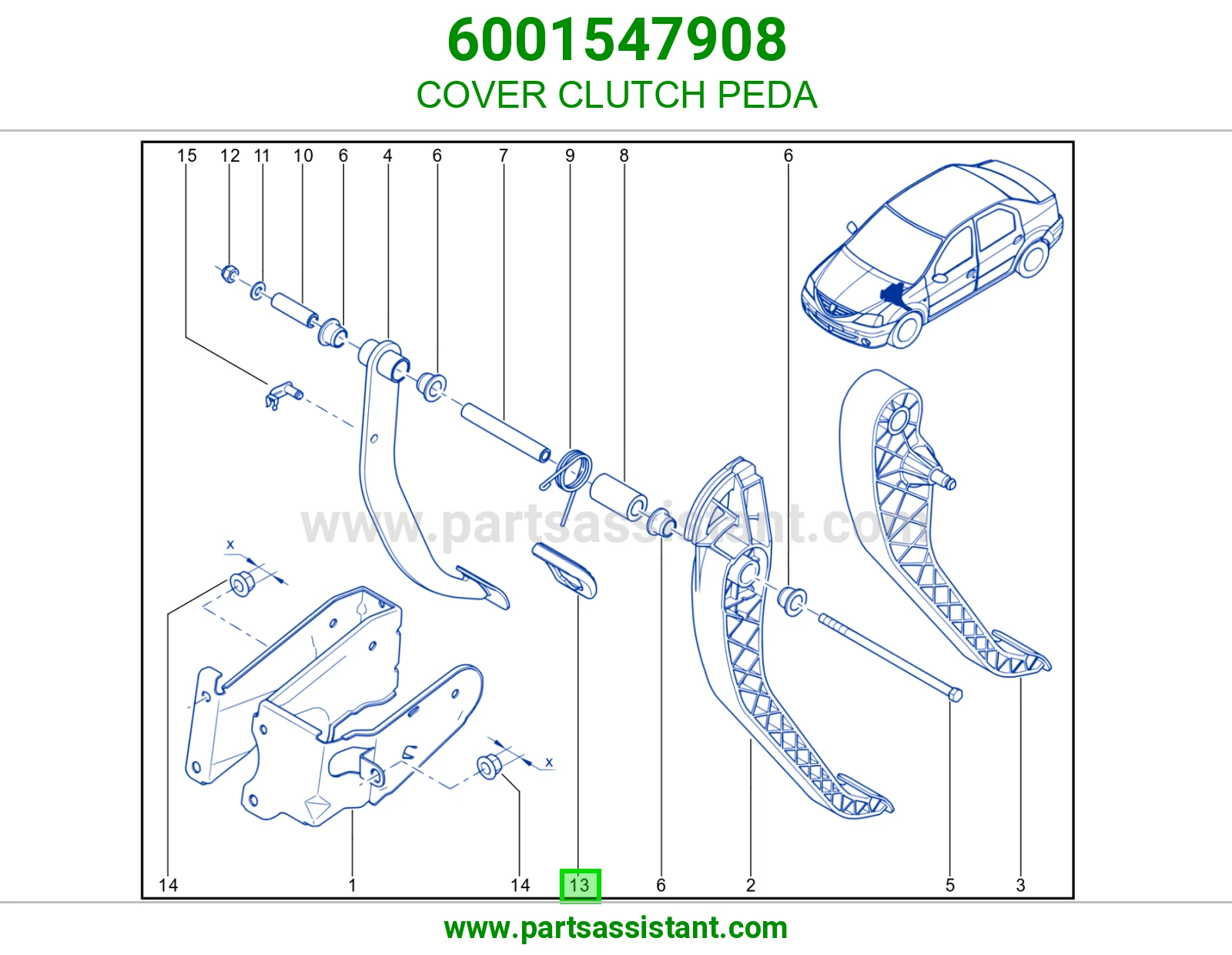 COVER CLUTCH PEDA