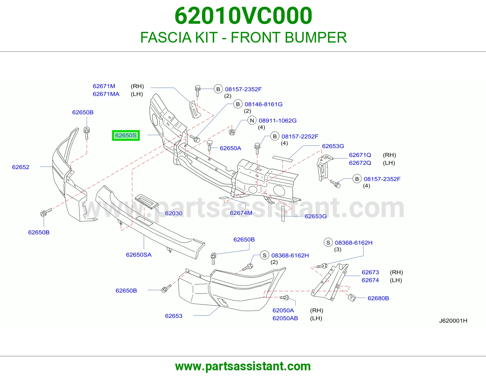 FASCIA KIT - FRONT BUMPER