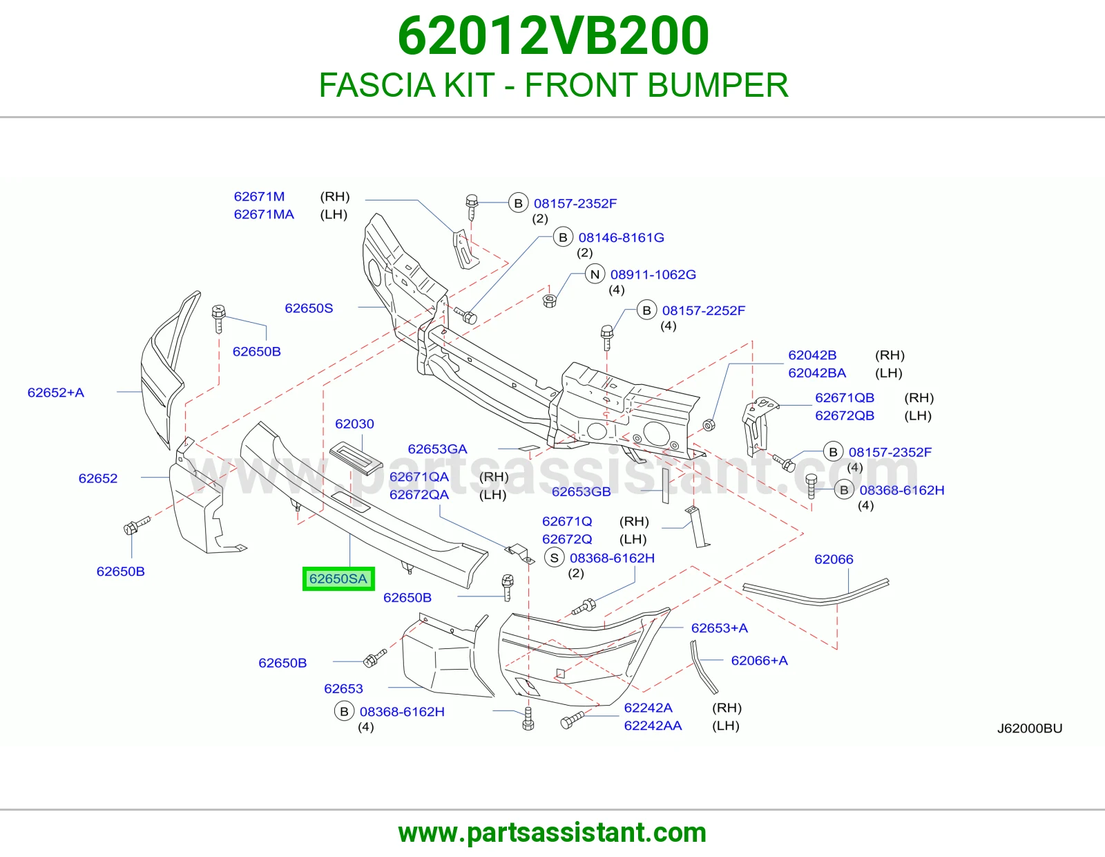FASCIA KIT - FRONT BUMPER
