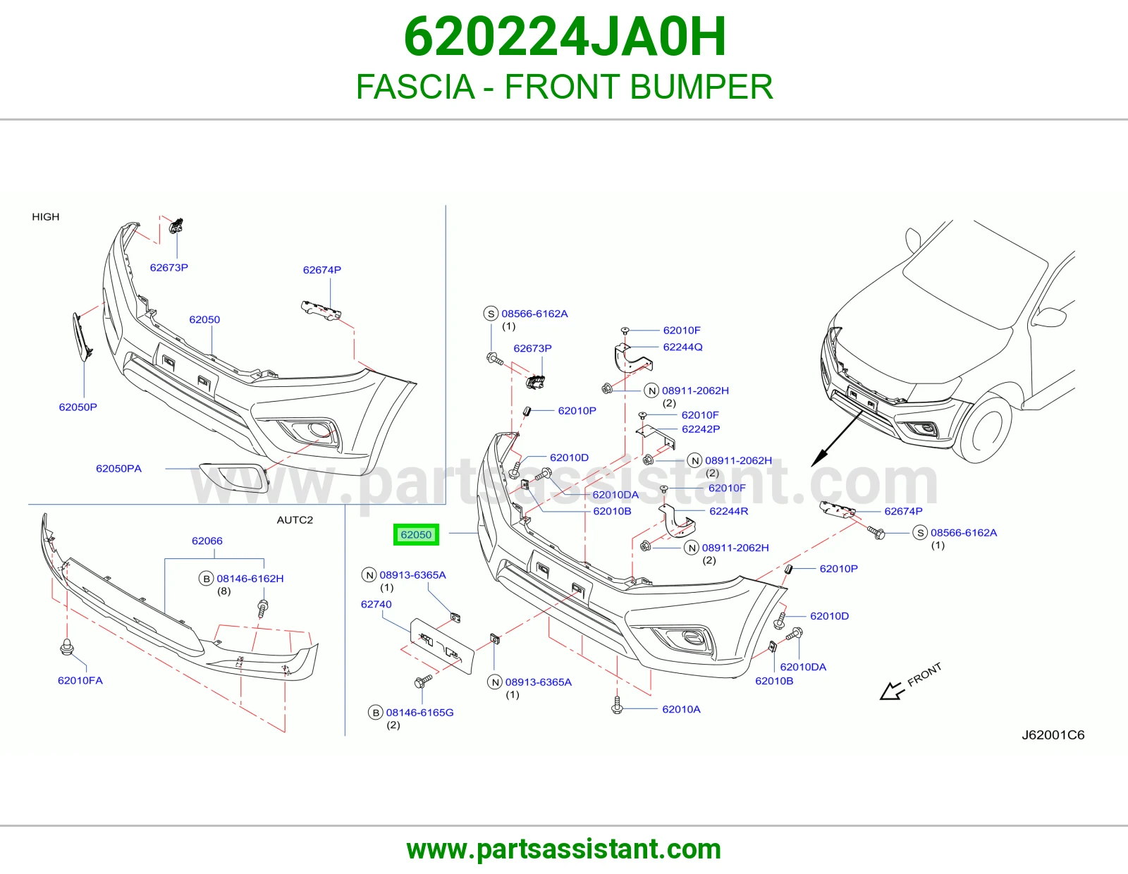 FASCIA - FRONT BUMPER