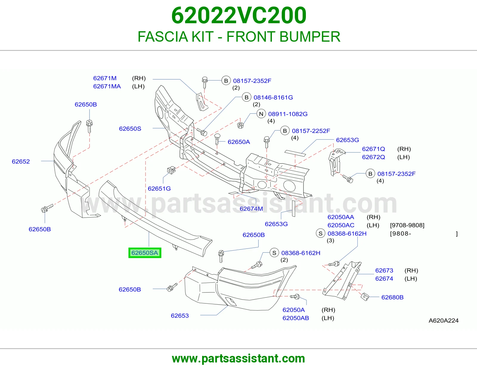 FASCIA KIT - FRONT BUMPER