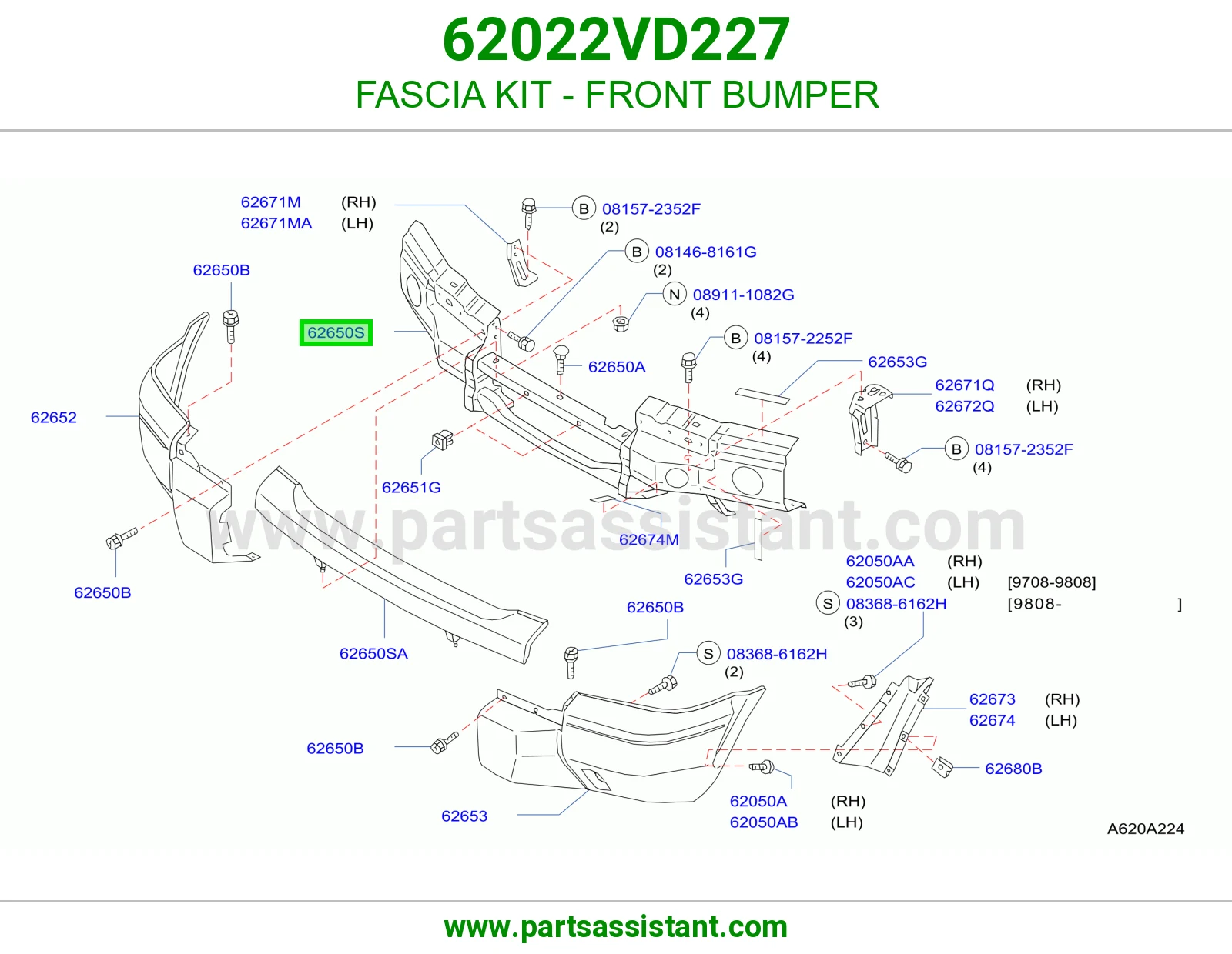 FASCIA KIT - FRONT BUMPER