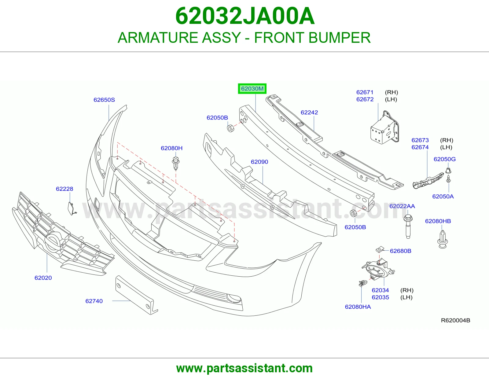 ARMATURE ASSY - FRONT BUMPER