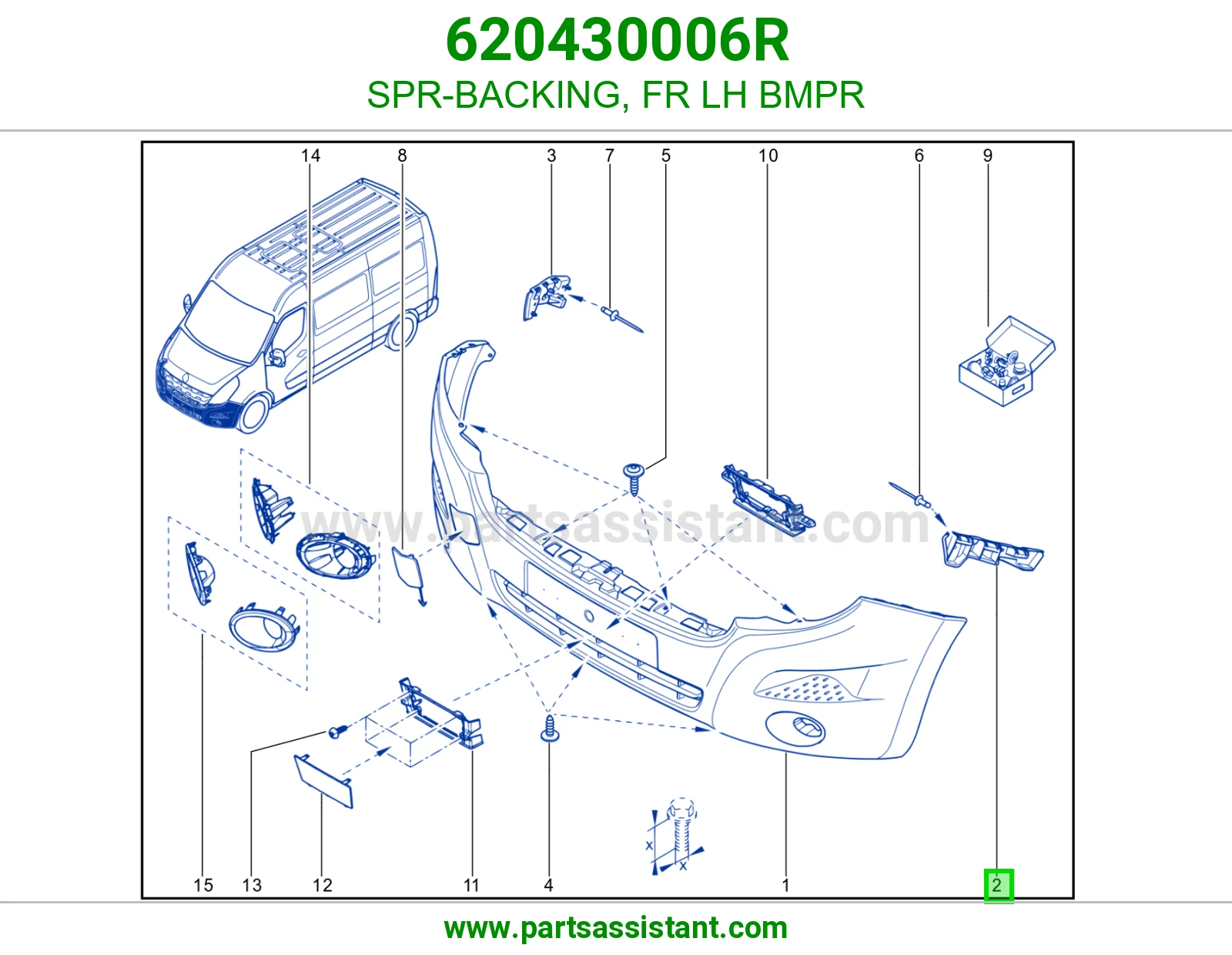 SPR-BACKING, FR LH BMPR