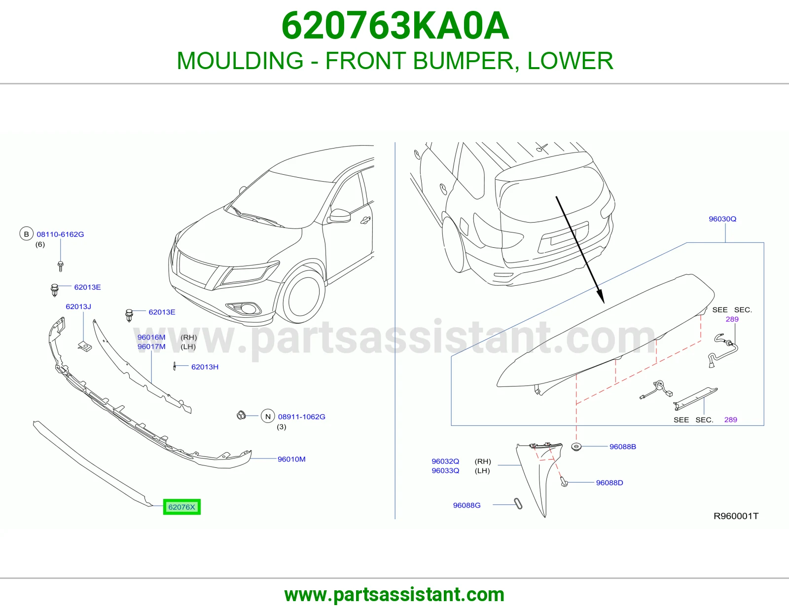 MOULDING - FRONT BUMPER, LOWER