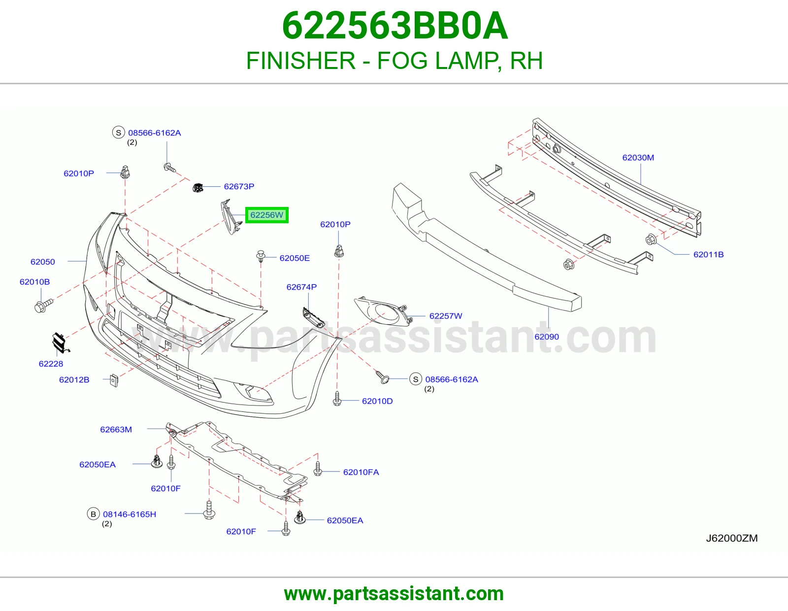 FINISHER - FOG LAMP, RH