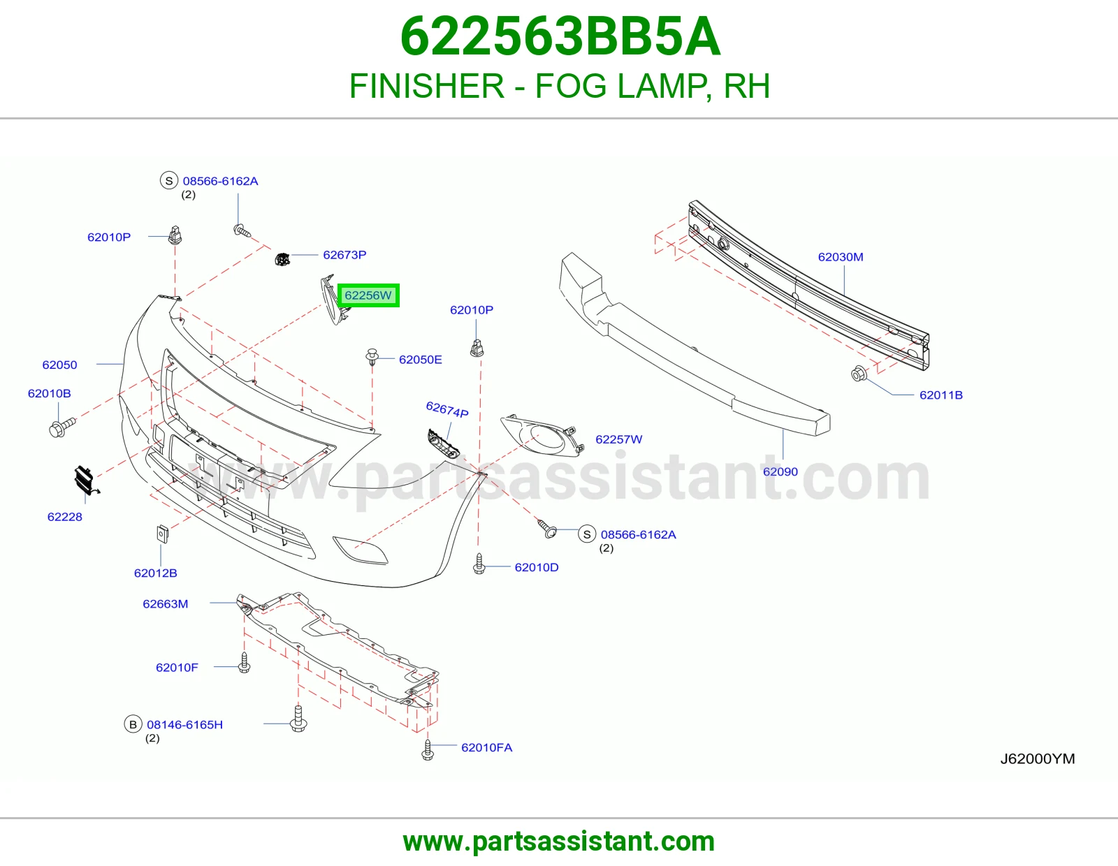 FINISHER - FOG LAMP, RH