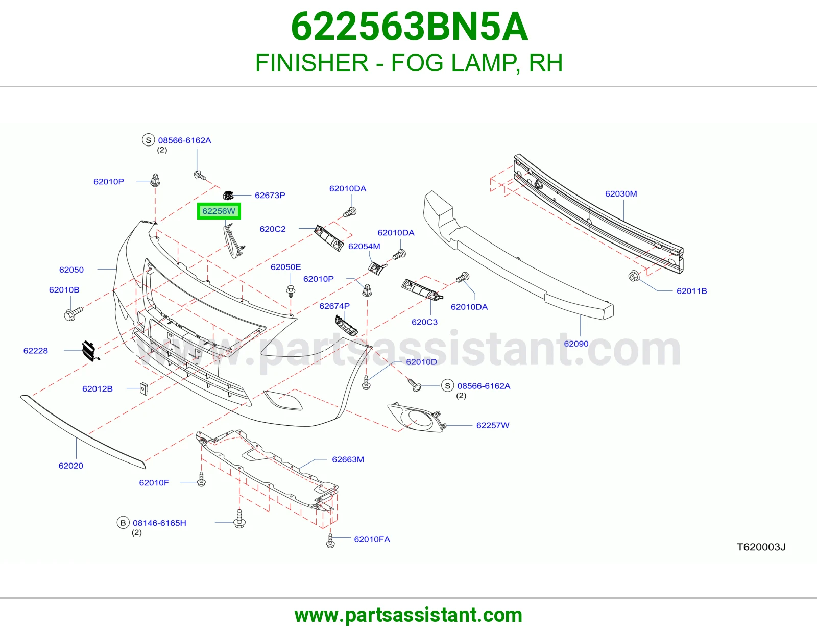 FINISHER - FOG LAMP, RH