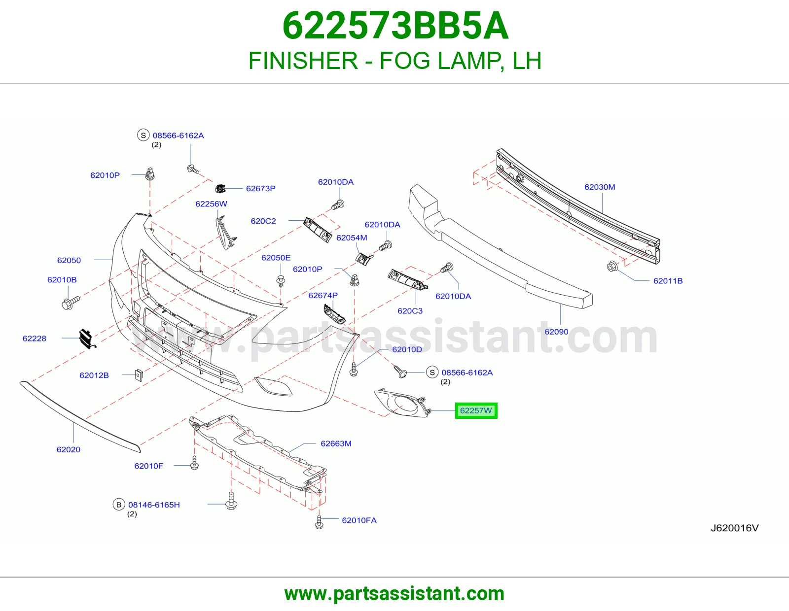 FINISHER - FOG LAMP, LH
