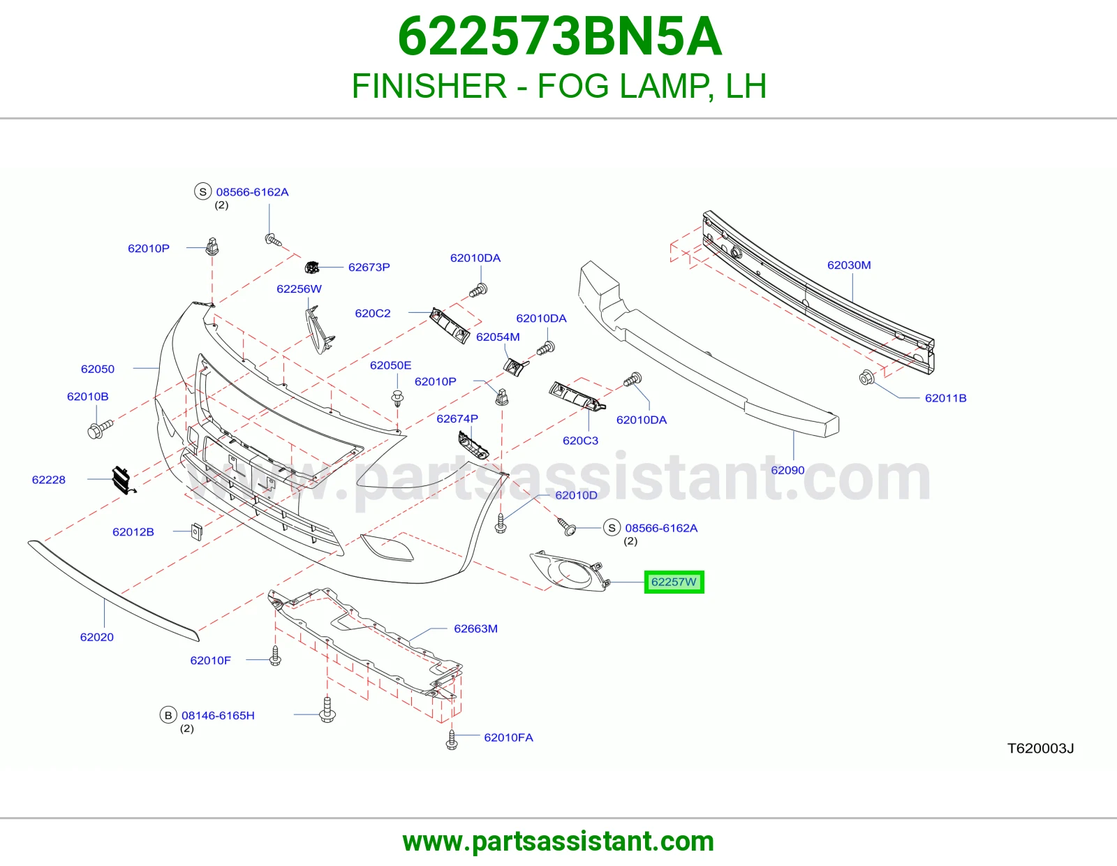 FINISHER - FOG LAMP, LH