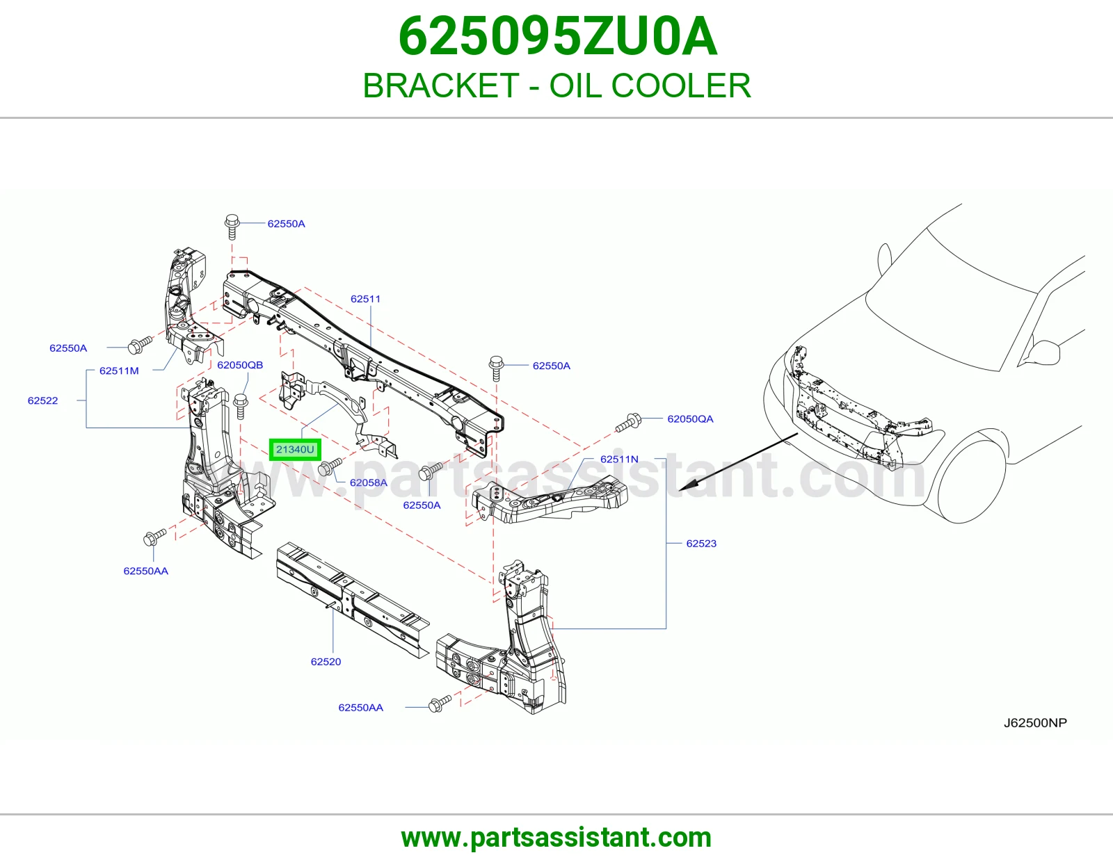 BRACKET - OIL COOLER