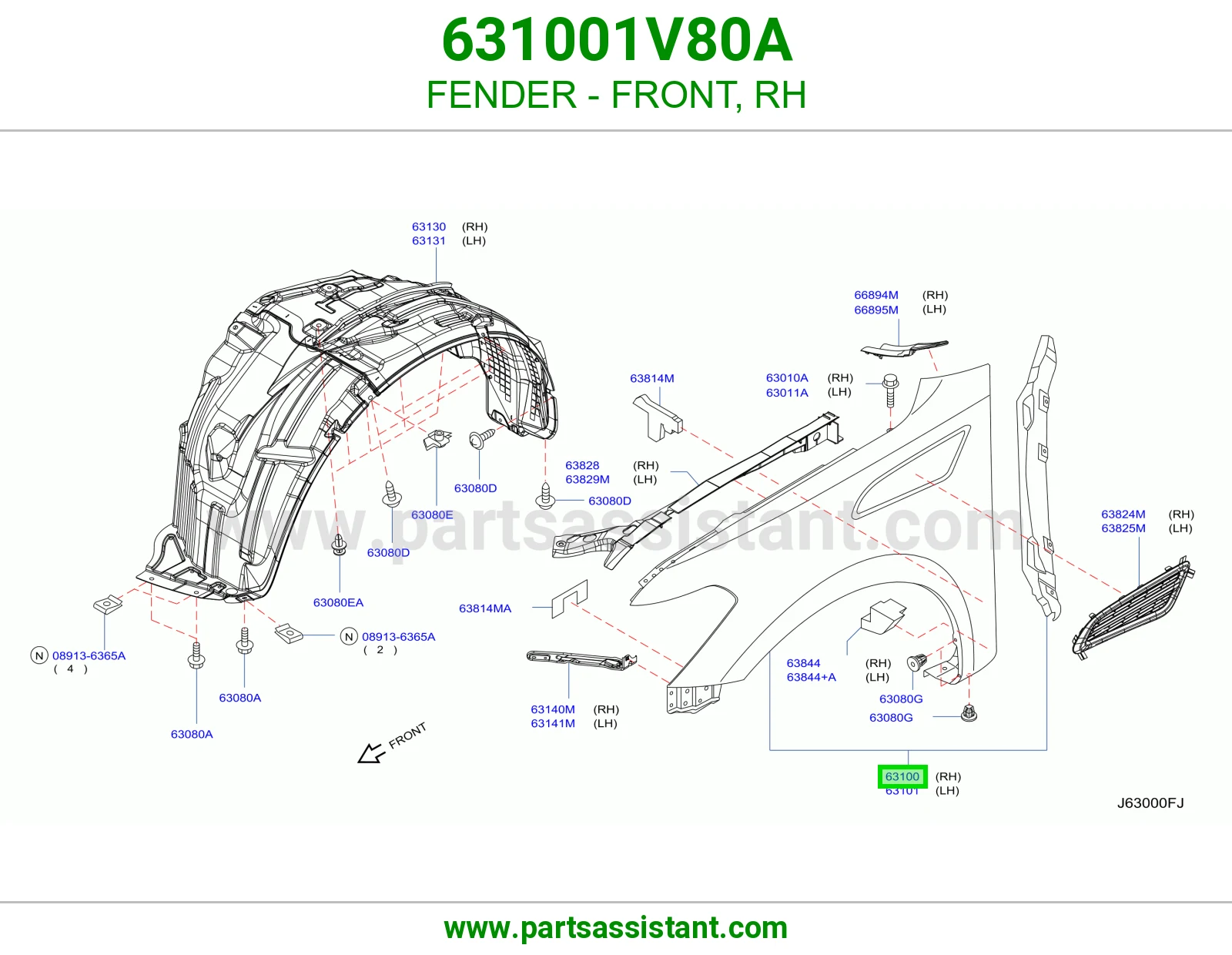 FENDER - FRONT, RH