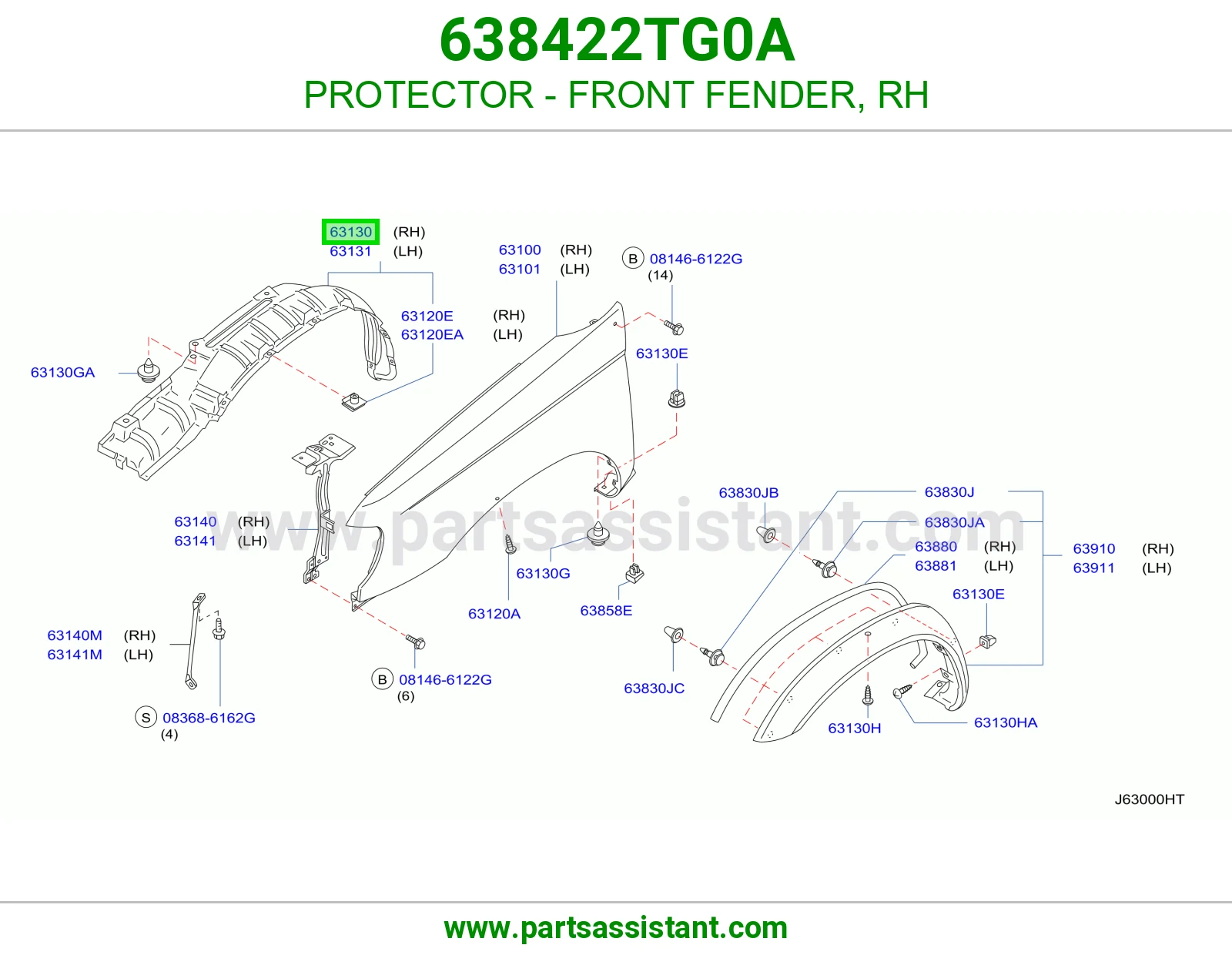 PROTECTOR - FRONT FENDER, RH