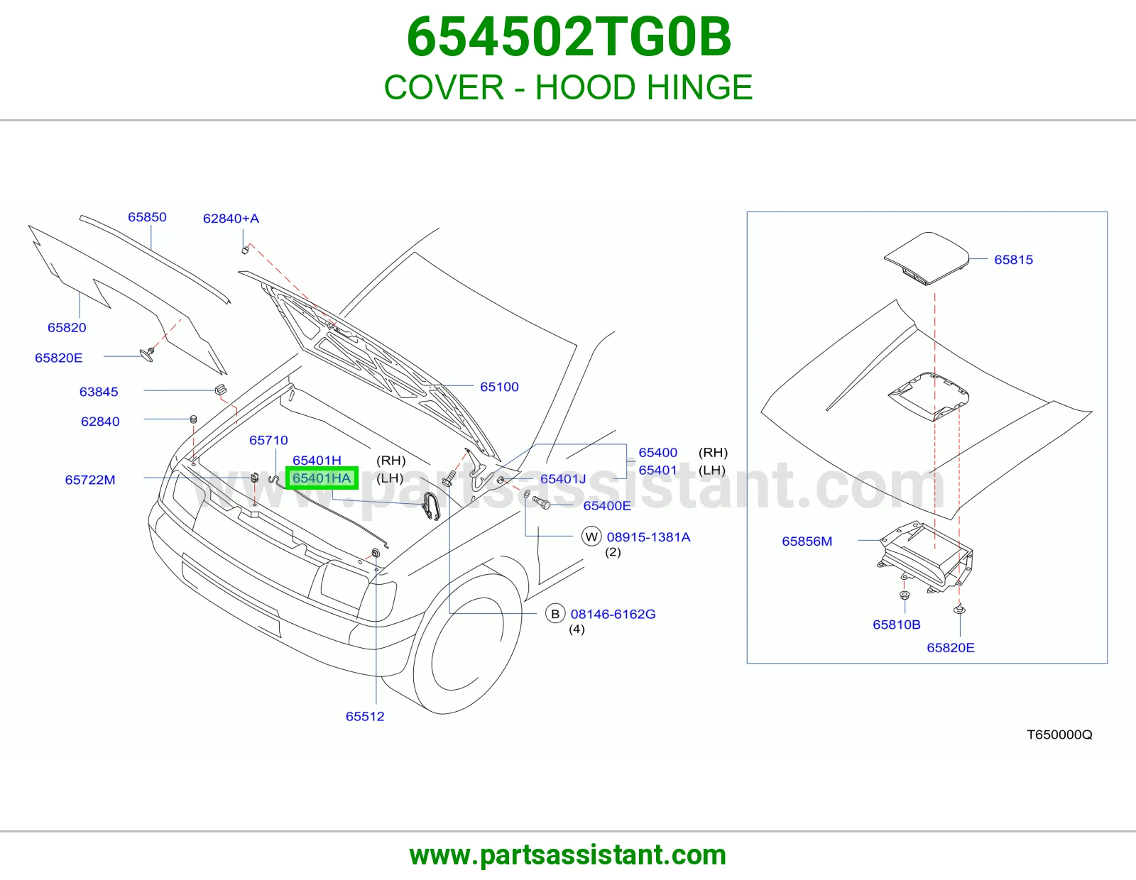 COVER - HOOD HINGE