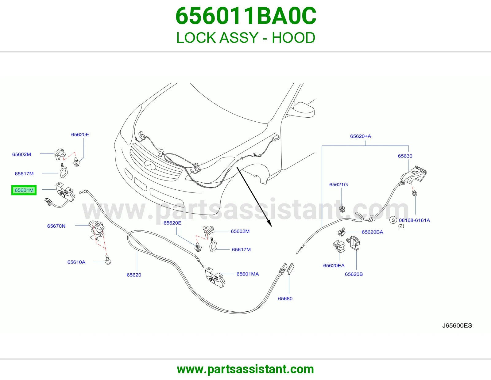 LOCK ASSY - HOOD