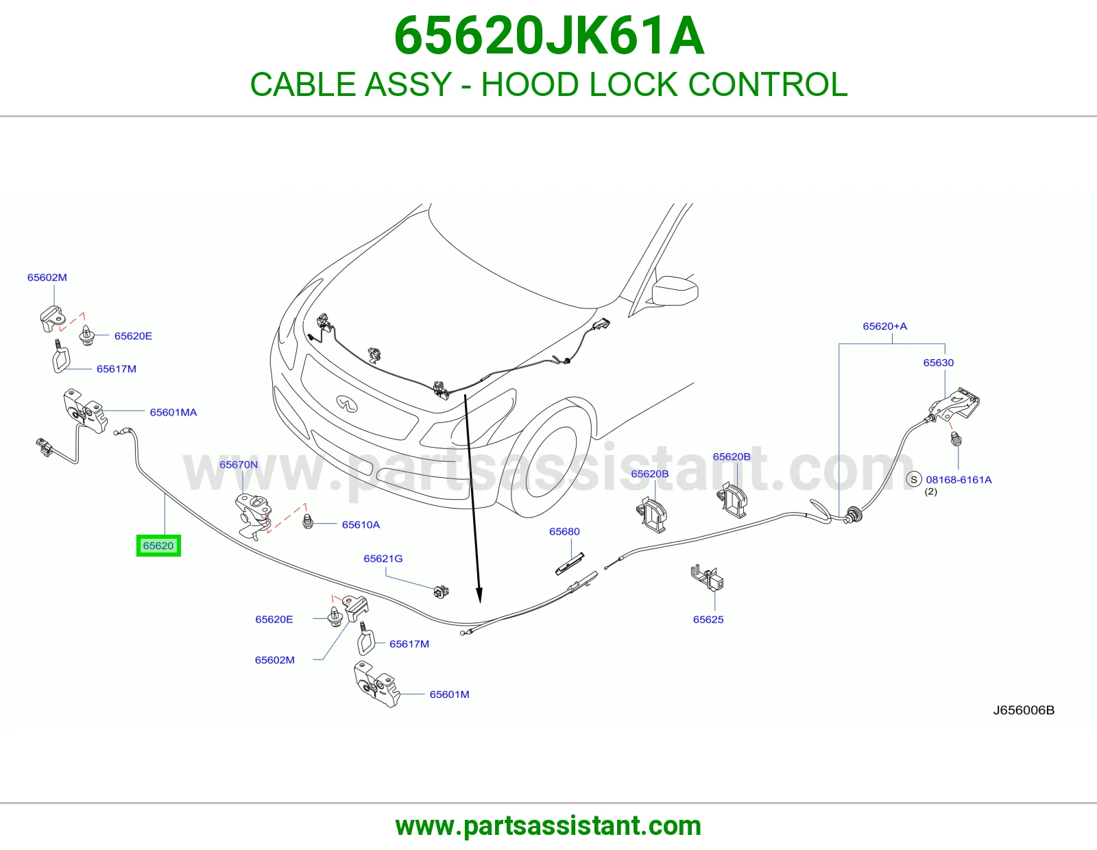 CABLE ASSY - HOOD LOCK CONTROL