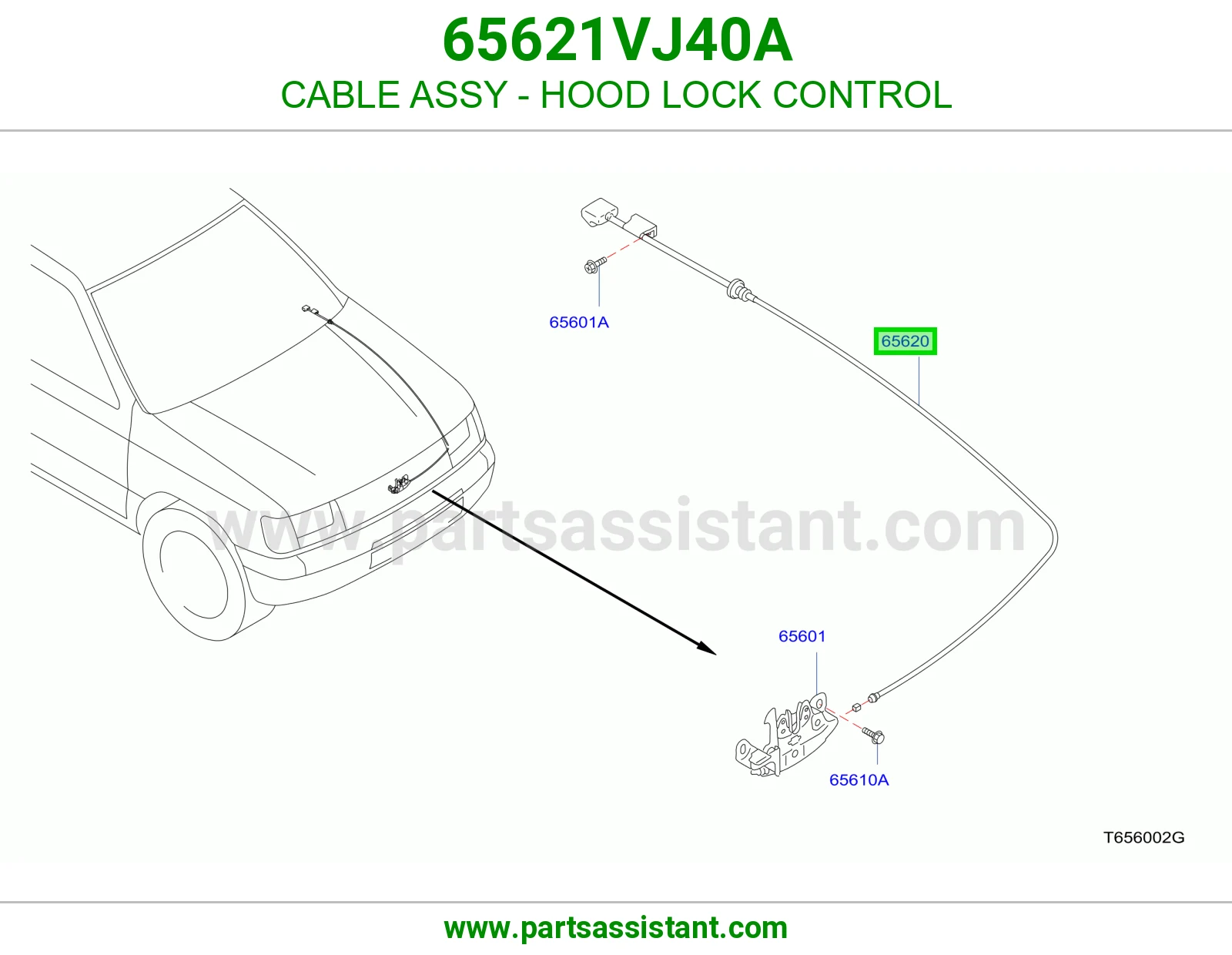 CABLE ASSY - HOOD LOCK CONTROL