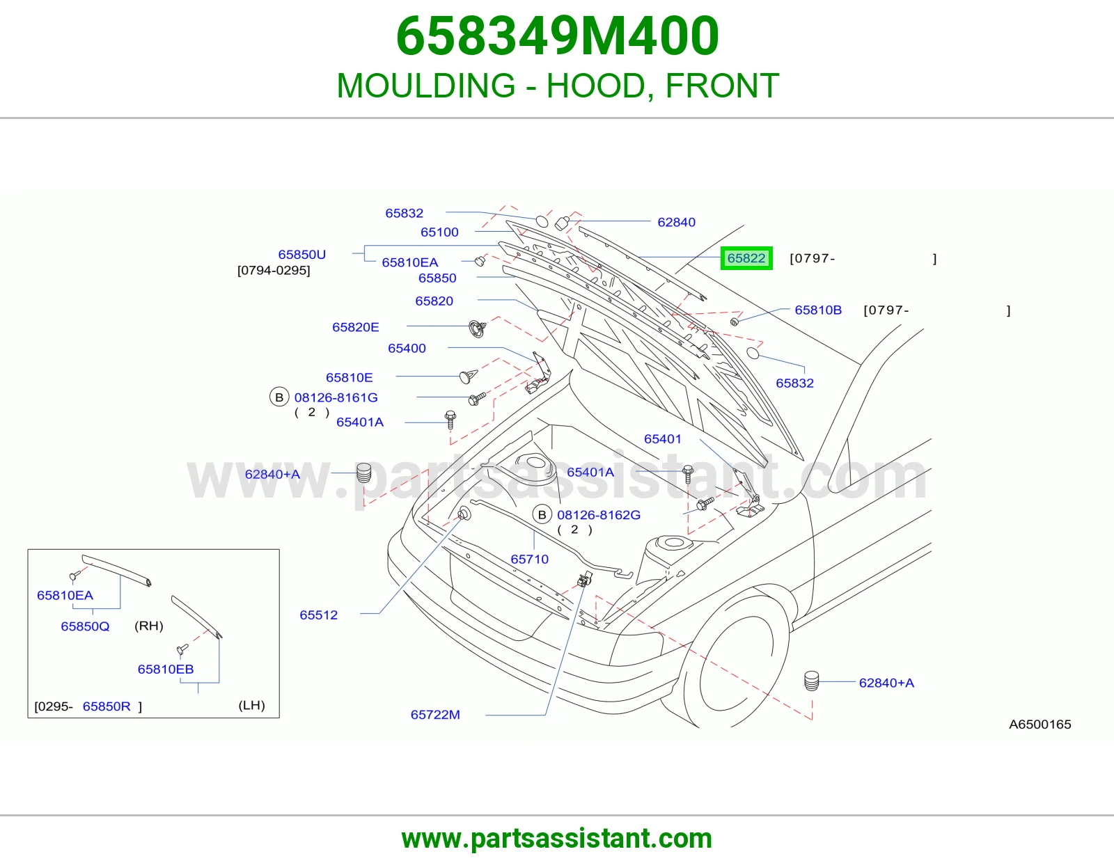 MOULDING - HOOD, FRONT